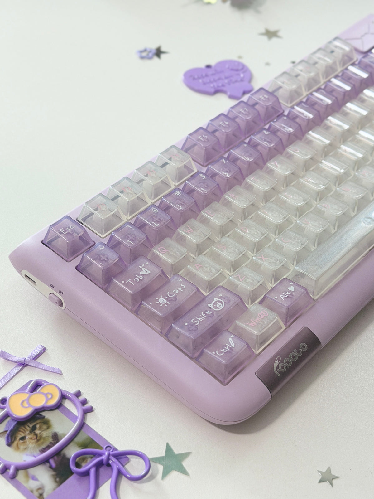 Unboxing For Clearance ONLY 1 Instock Fopato CL75 Purple premium, compact 75% layout triple-mode mechanical keyboard & mouse
