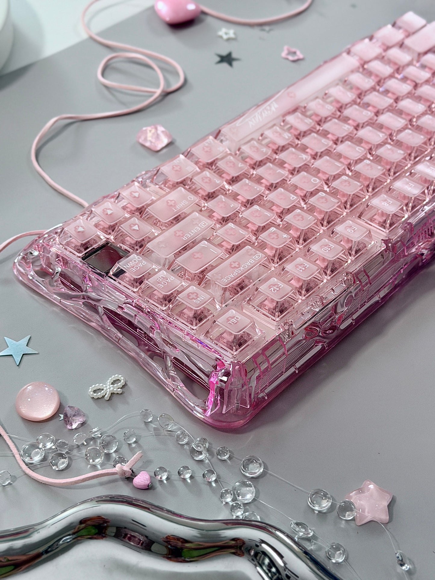 ONLY 1 Unboxing For Clearance Mercury K1 Lite - Crystal RoseMechanical Keyboard