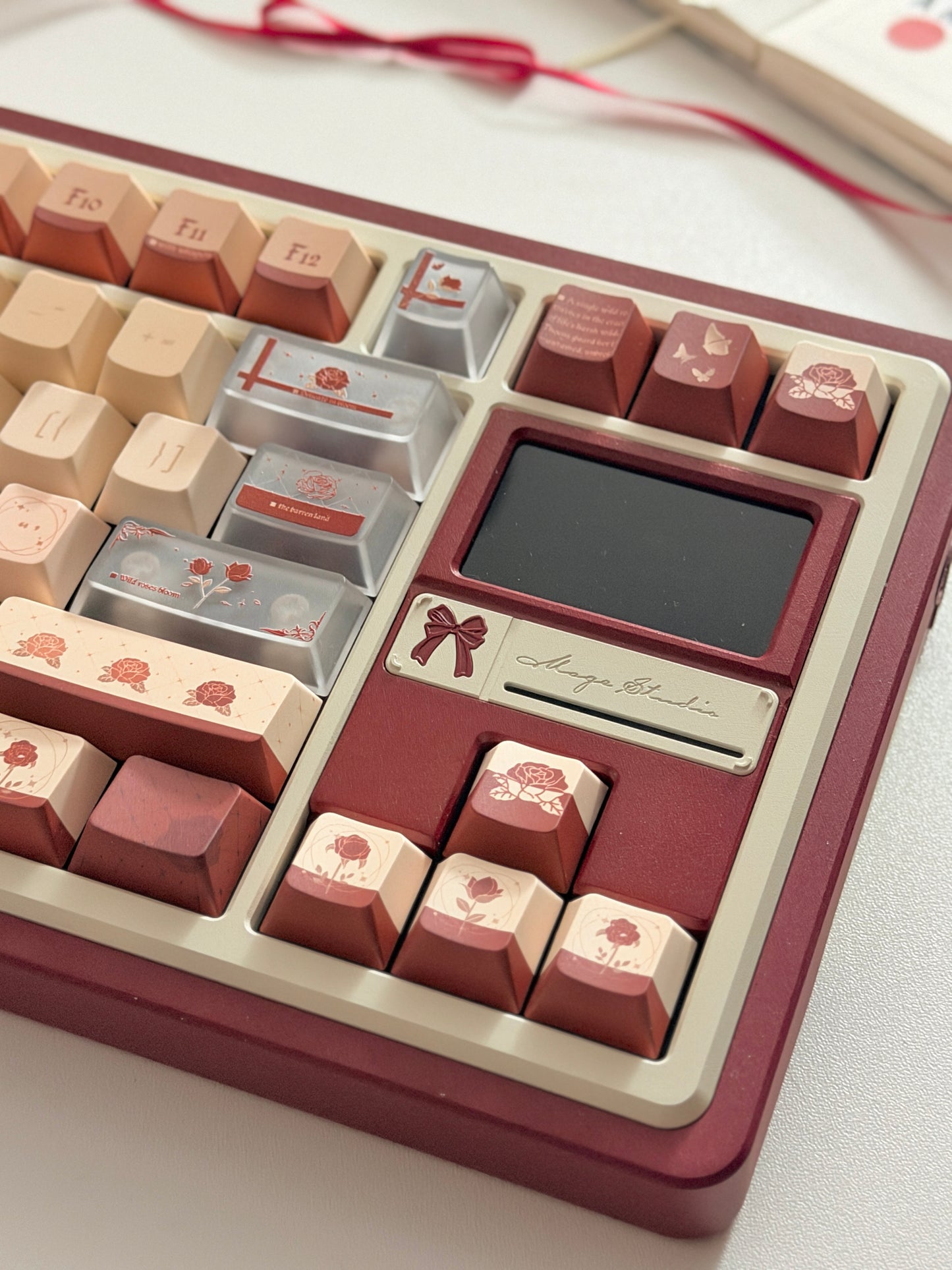 ONLY 1 Instock Red Velvet Gift80 Prebuilt Aluminum Custom Mechanical Keyboard