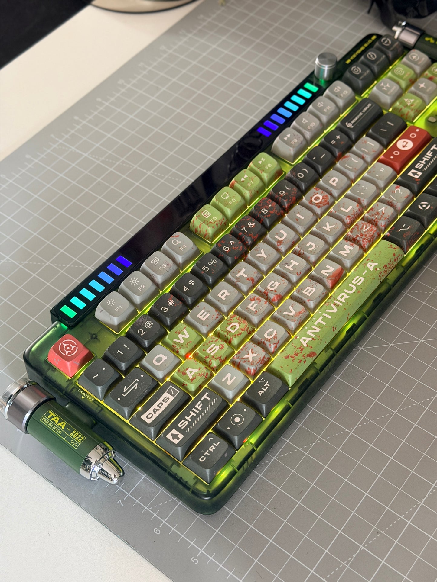 Unboxing Sample For Sale ONLY 1 Instock Keysme Lunar 01 Green Mechanical Keyboard- Ghost Ship