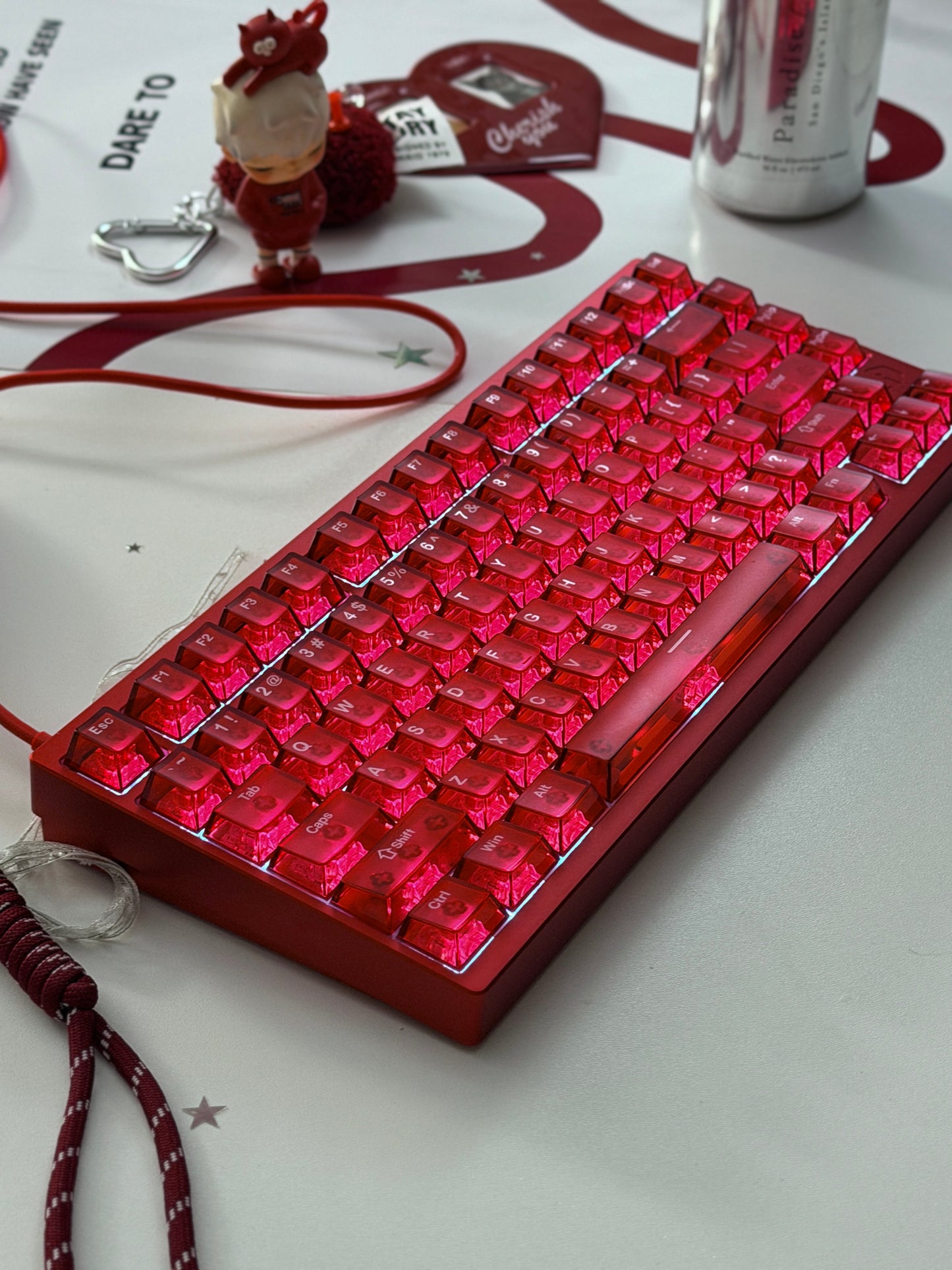 Unboxing Clearance ONLY 1 Instock IROK MG75 V2 HE Anodized Red GAMING Keyboard