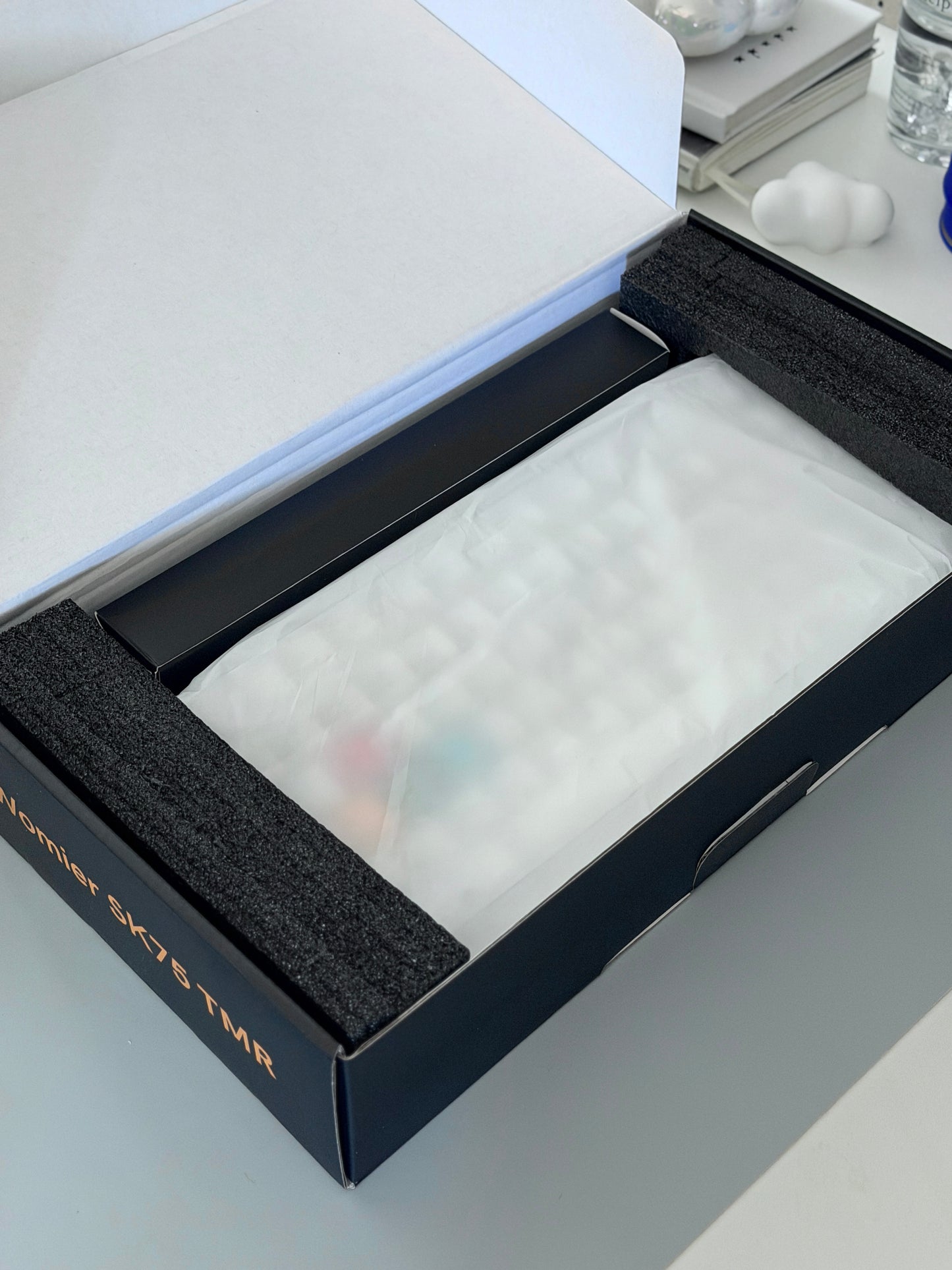 Unboxing Clearance ONLY 1 Instock WOMIER SK75 TMR White WIRELESS ALUMINUM CUSTOM KEYBOARD