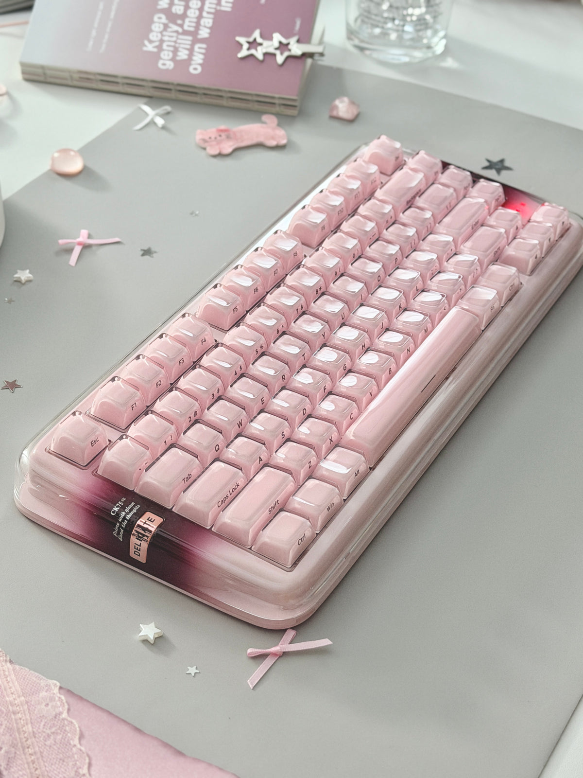 Unboxing Clearance ONLY 1 Instock XVX x CoolKiller CK75 SE Wireless Mechanical Keyboard Pink