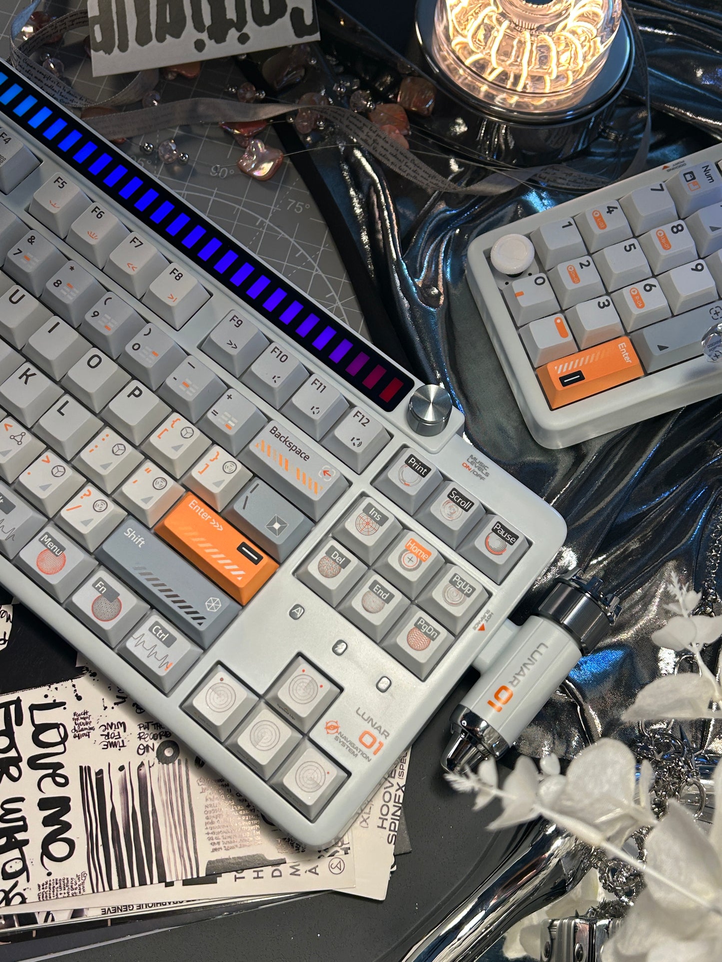 Unboxing Sample For Sales ONLY 1 Instock KeysMe Lunar 01 Mechanical Keyboard + Pad Set