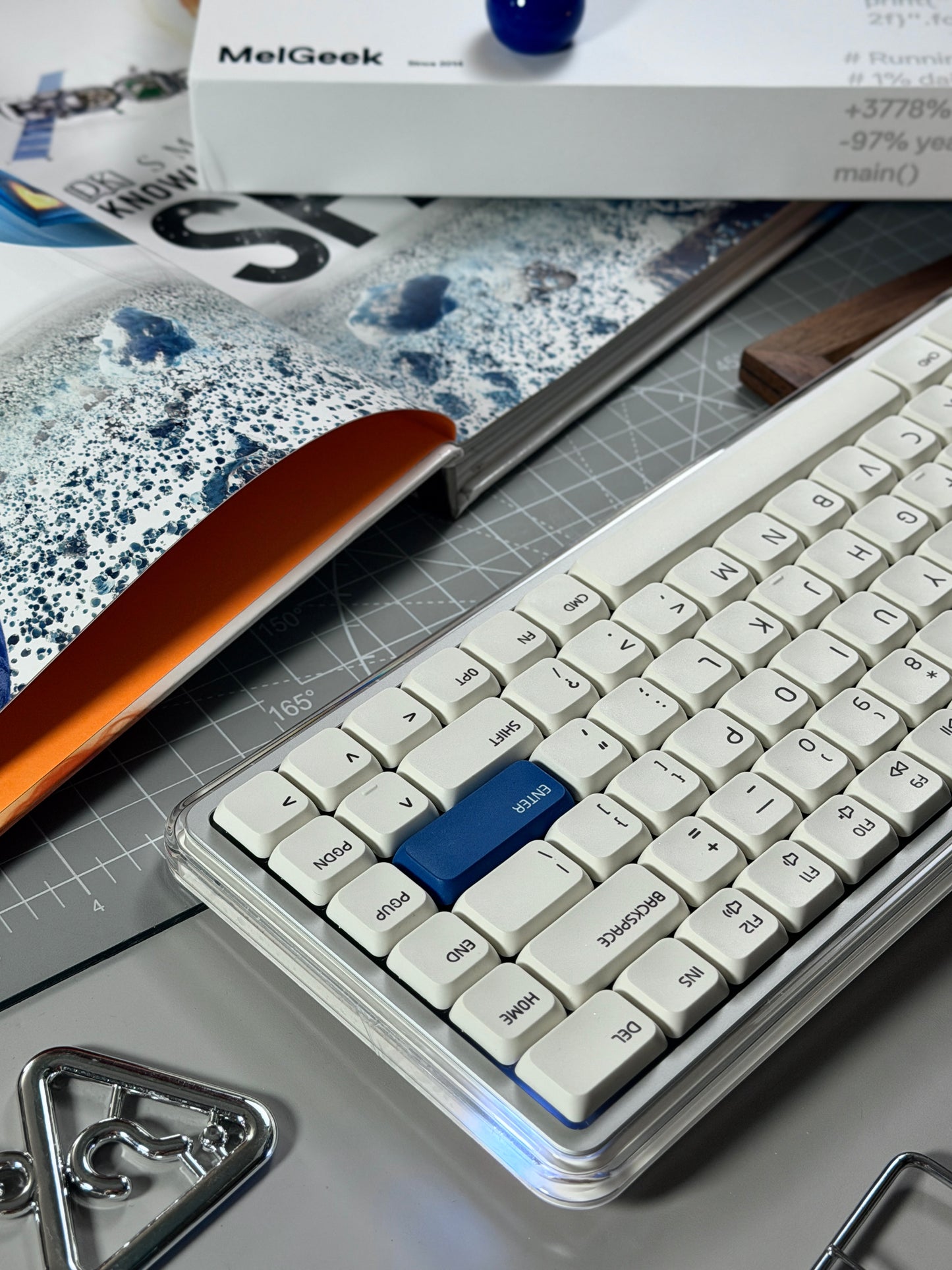Unboxing Clearance ONLY 1 Instock MelGeek O2 Quiet Wireless Keyboard Low-Profile