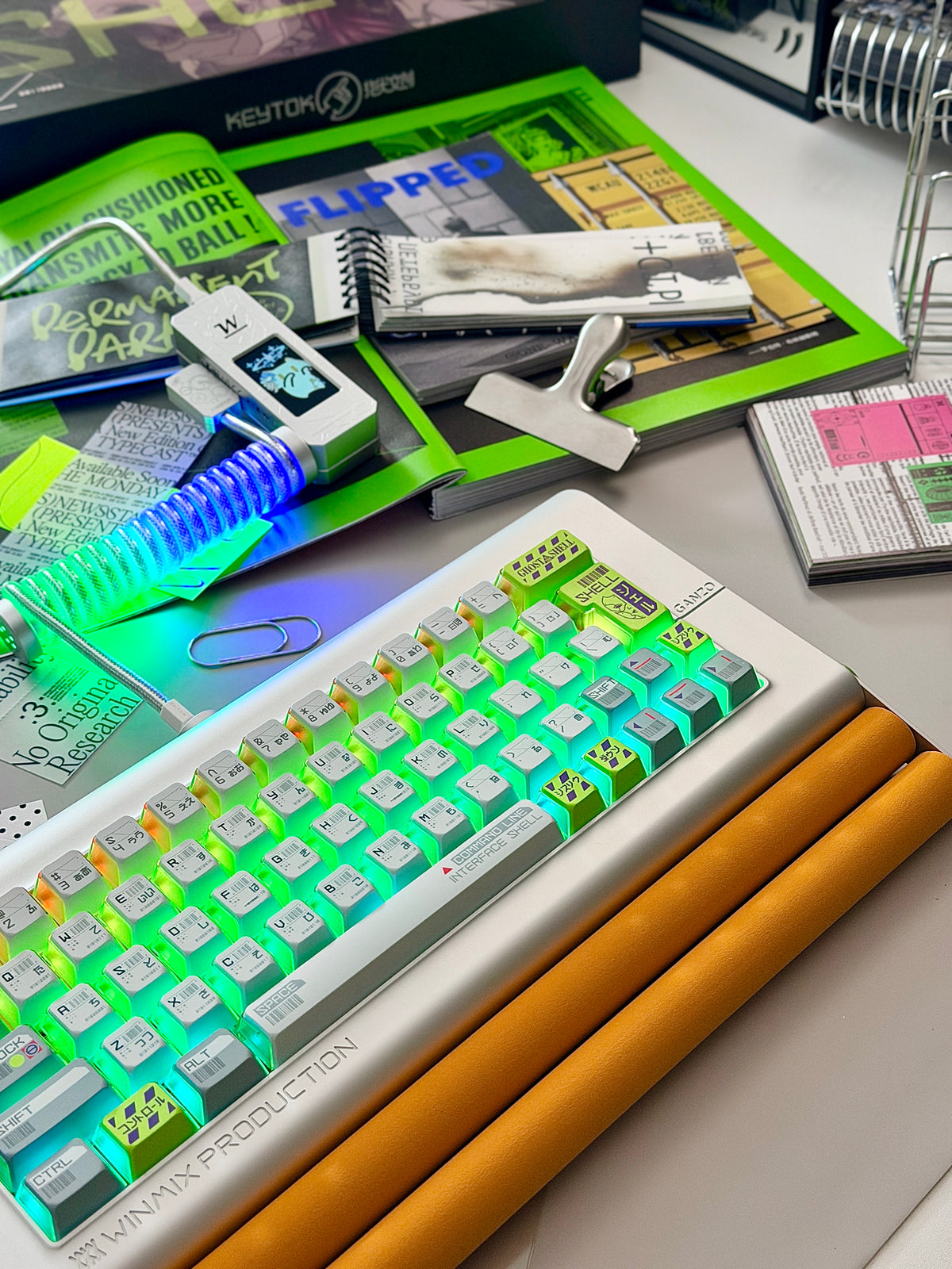 ONLY 1 Instock Prebuilt Aluminum Custom Mechanical Keyboard Ganzo60 Set  | Wireless | Backlit