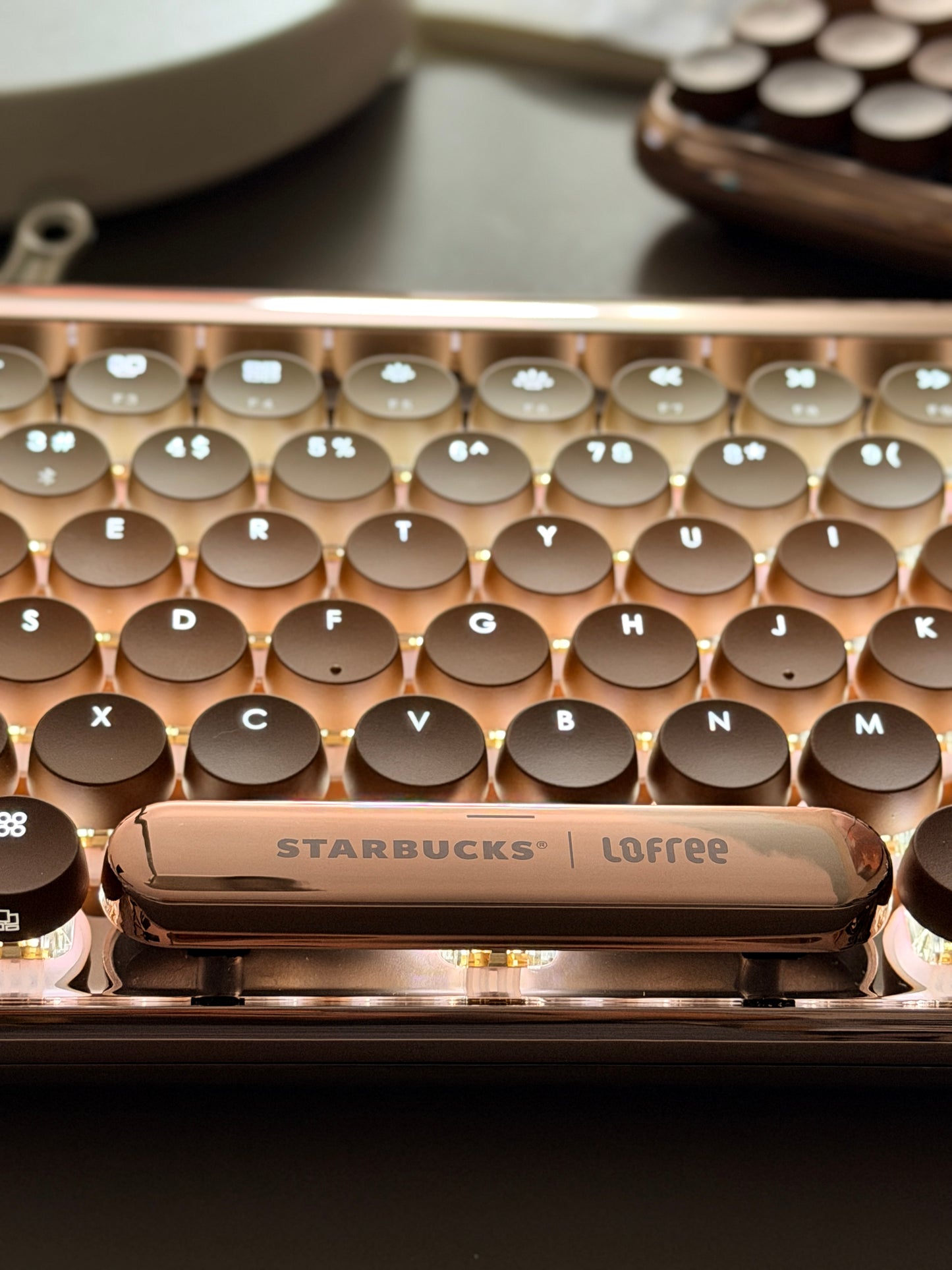 Lofree DOT Coffee Theme Mechanical Keyboard Set For Windows/Mac Tablet Office Bluetooth
