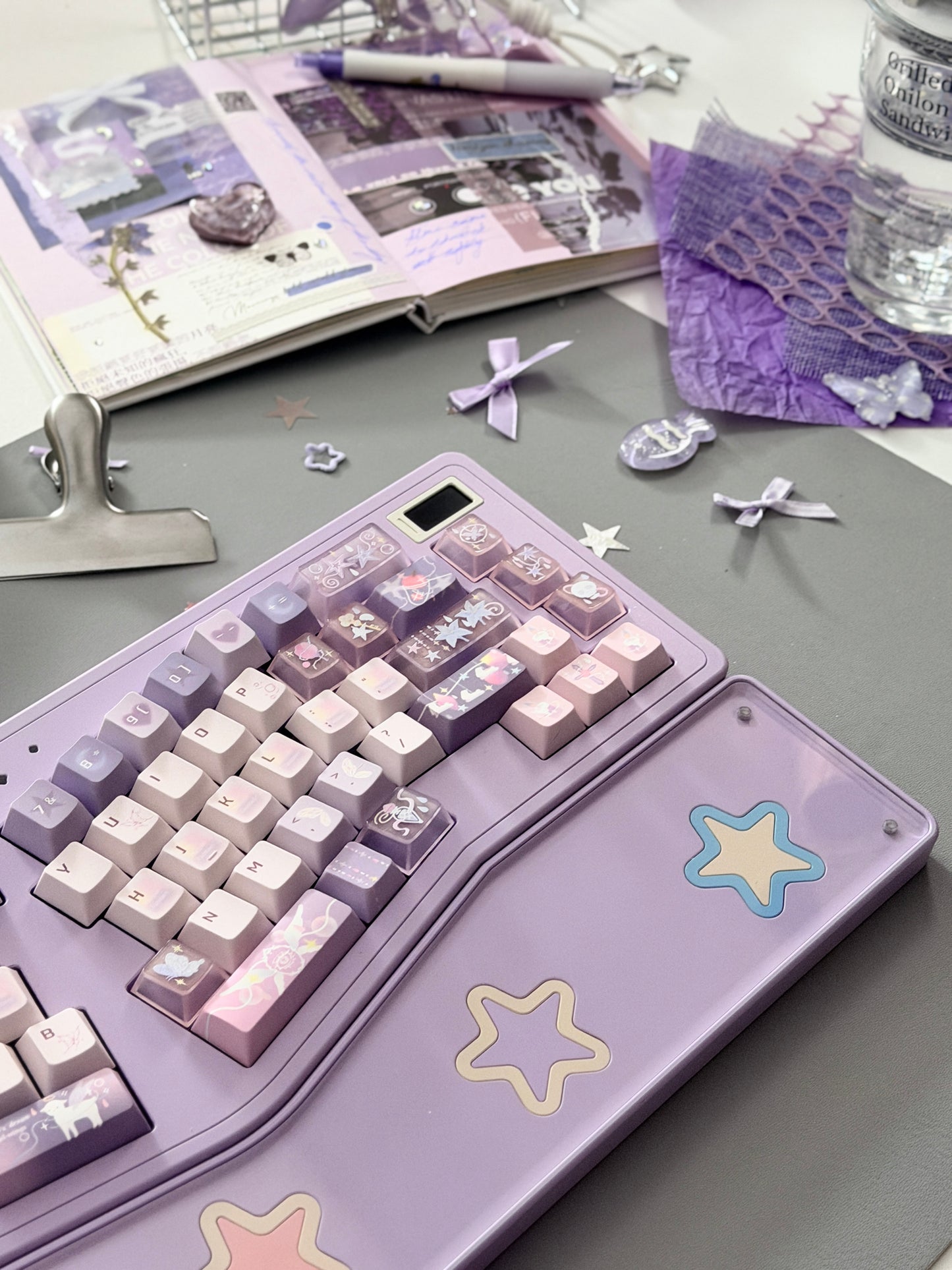 ONLY 1 instock Prebuilt StarAlice Aluminum Customized Mechanical Keyboard With Wrist rest