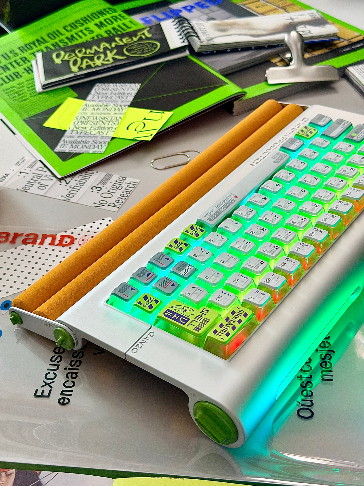ONLY 1 Instock Prebuilt Aluminum Custom Mechanical Keyboard Ganzo60 Set  | Wireless | Backlit