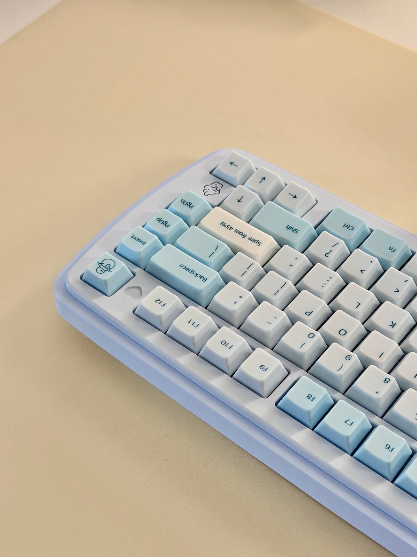 ONLY 1 Instock Prebuilt Aluminum Custom Mechanical Keyboard Yummy75 Blue Set
