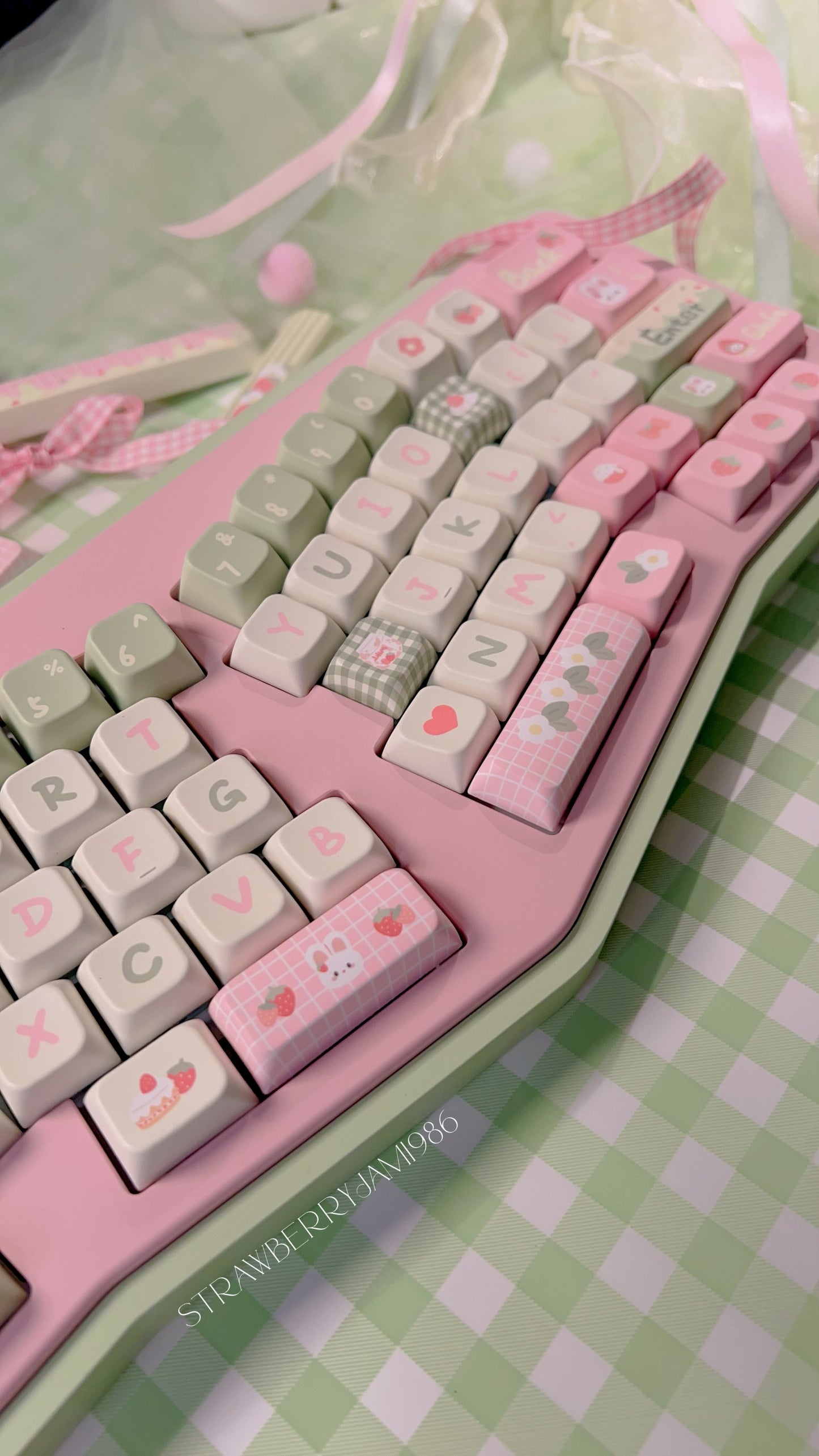 【preorder】Prebuilt Vlice Green Pink Aluminum Customized Mechanical Keyboard