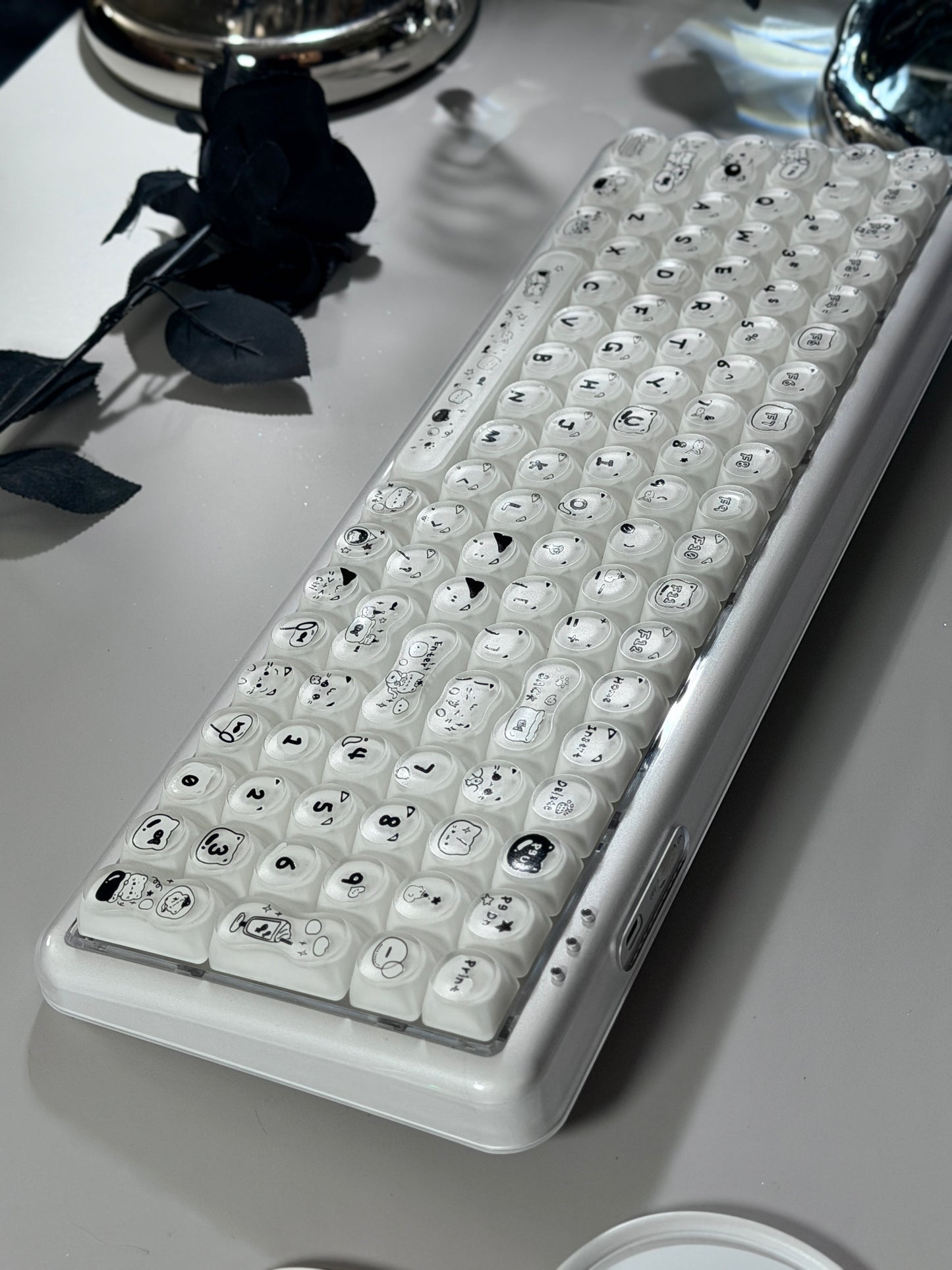 Unboxing Clearance ONLY 1 Instock MechLands X Maorbeng X100 PRO Membrane Keyboard with Number Pad RGB Backlits Wireless