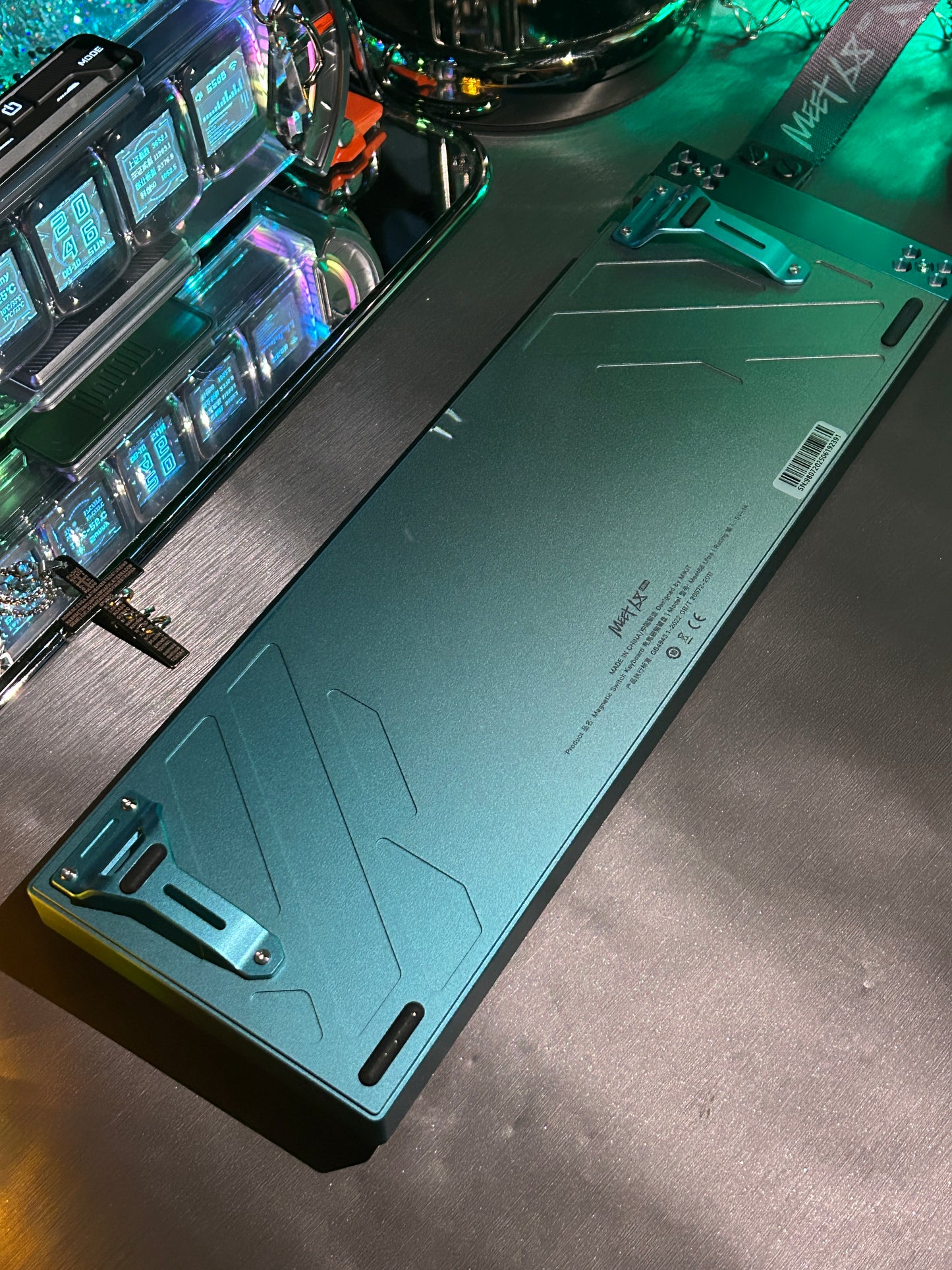 Unboxing For SALEs Meet68 Prebuilt Aurora Green Aluminum Custom Gaming Keyboard + GravaStar UFO Magnetic Switch + Keytok Snake Bell Keycap Set