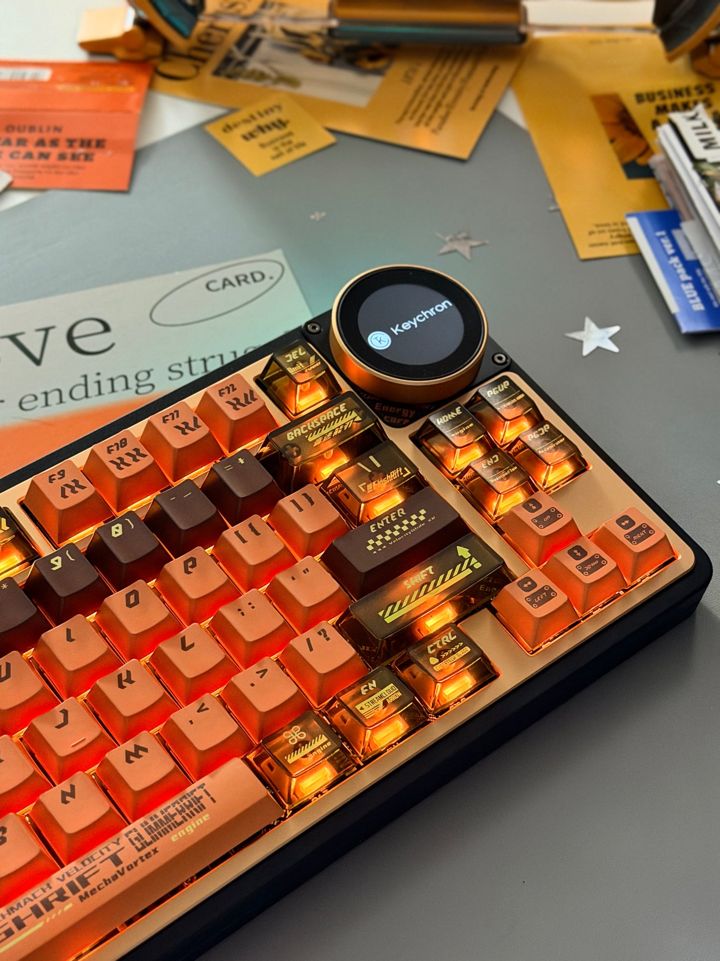 Unboxing Clearance ONLY 1 Instock Keychron Z1 Max Aluminum Mechanical Keyboard Wireless, RGB Backlit & Screen Knob