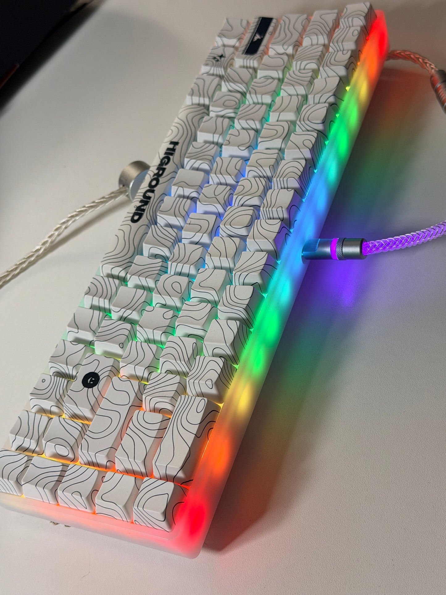 Unboxing Clearance Higround Wireless Gaming Keyboard HG68 Basecamp 65 Mechanical Keyboard SNOWSTONE