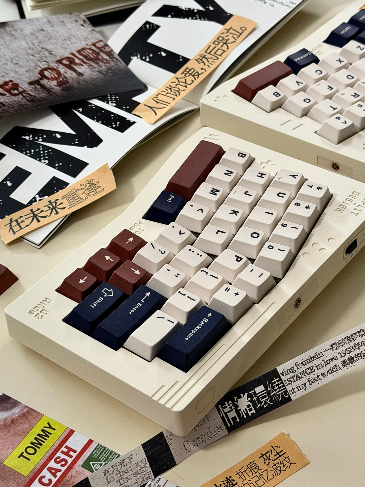 Unboxing Clearance ONLY 1 Instock Keychron Launches Z11 Ultra 8K Alice Split Mechanical Keyboard Retro Cream White | Wireless | Backlit | Ergonomic