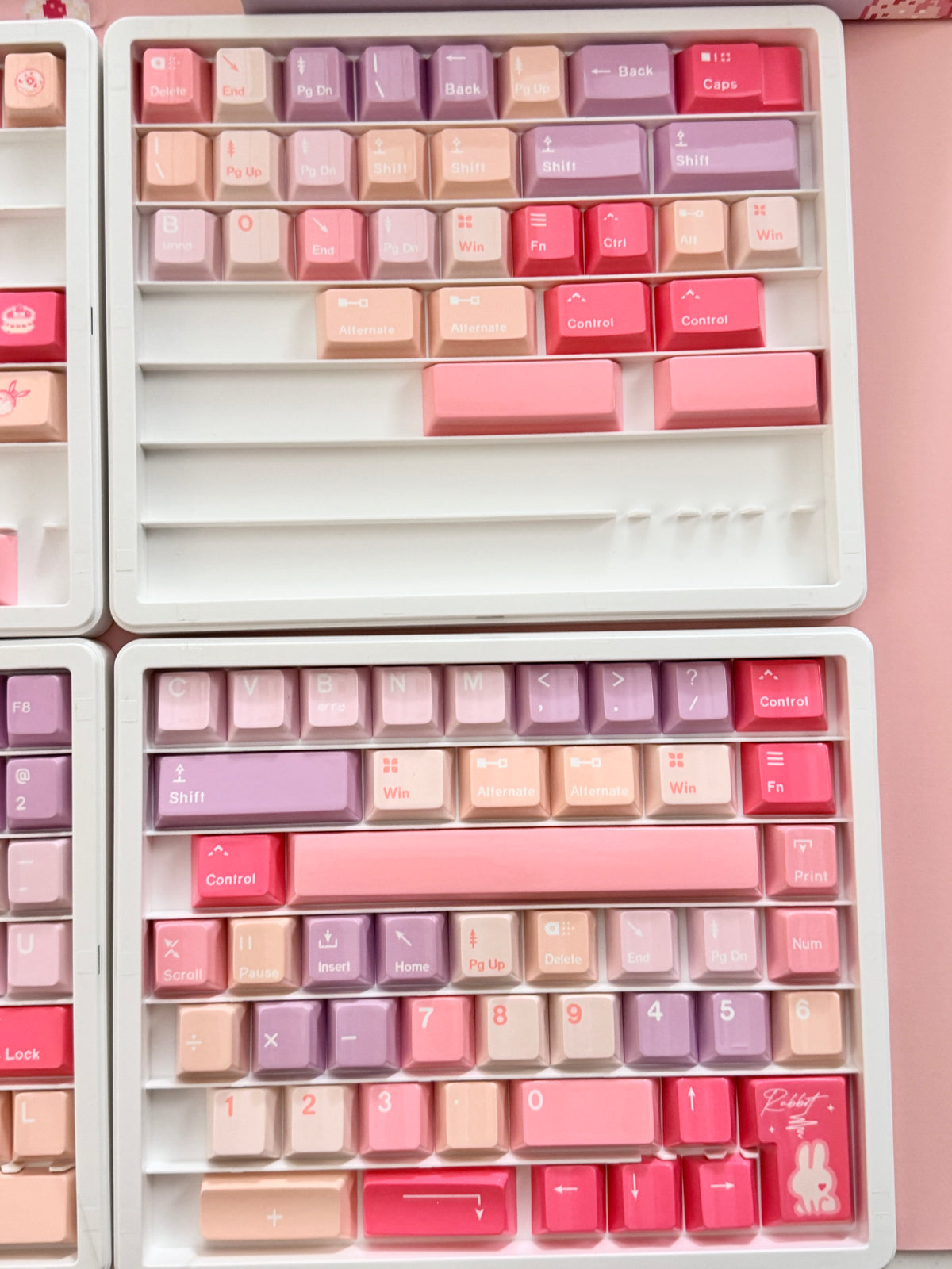 ONLY 1 Instock Prebuilt Targa98 Anordized Pink Aluminum Custom Mechanical Keyboard