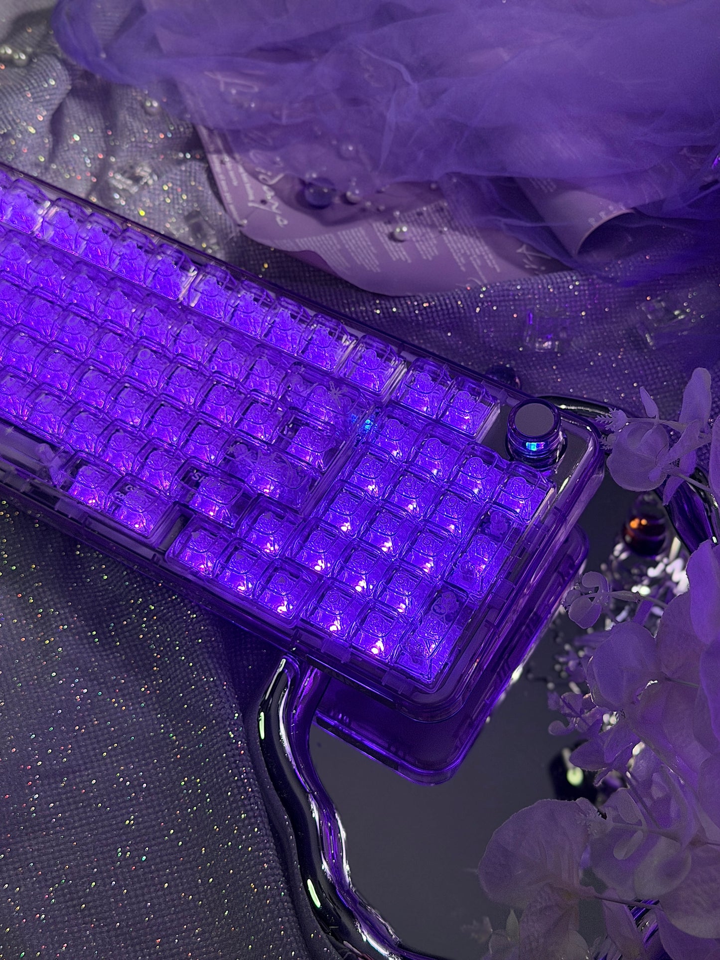 Sample For Sale ONLY 1 Instock YUNZII X98 Wireless Mechanical Gaming Keyboard (Purple, Crystal Switch)