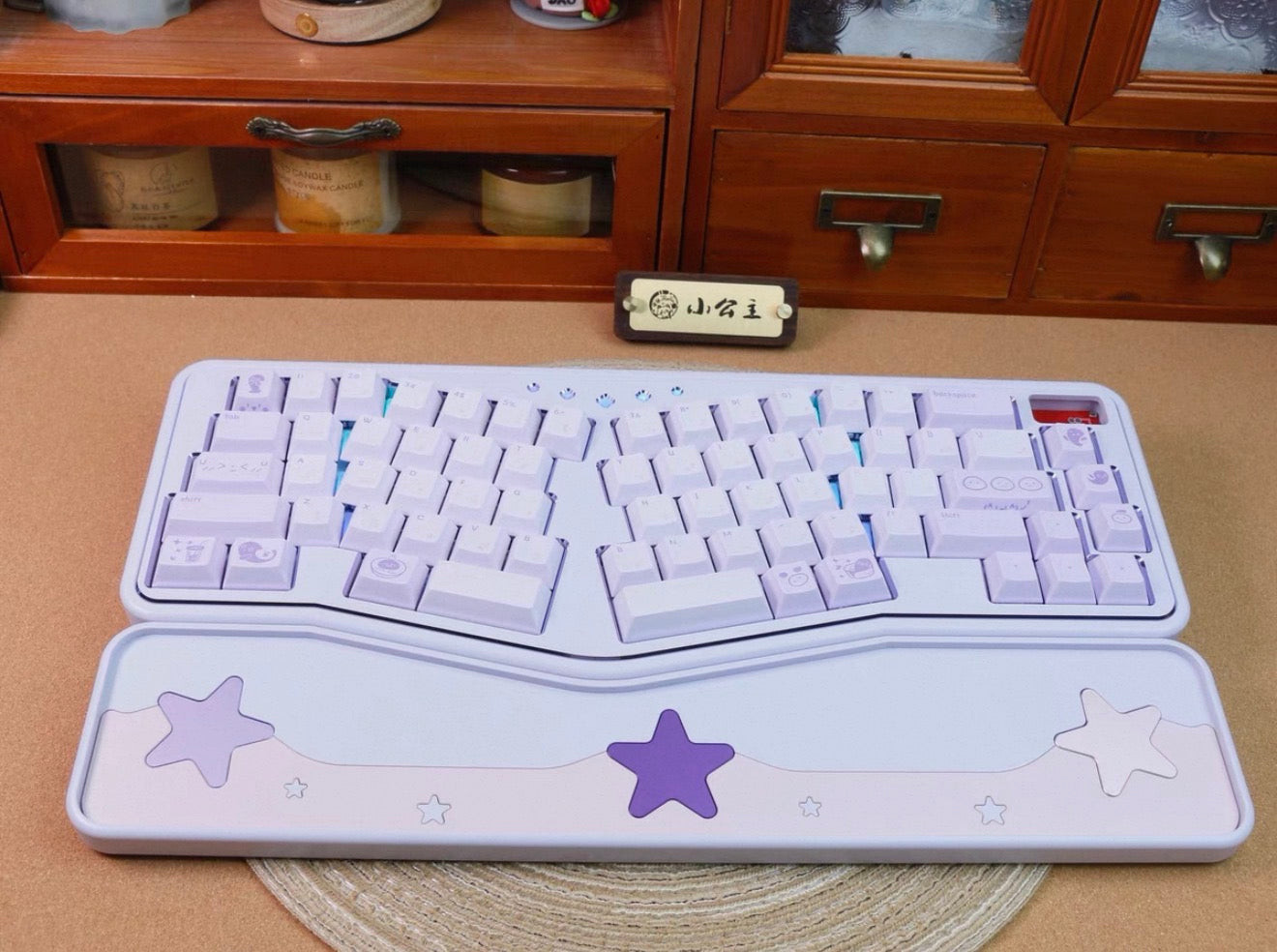 Preorder Prebuilt Aluminum Customized Mechanical Keyboard Staralice Set （including switch Keycaps and wristrest）