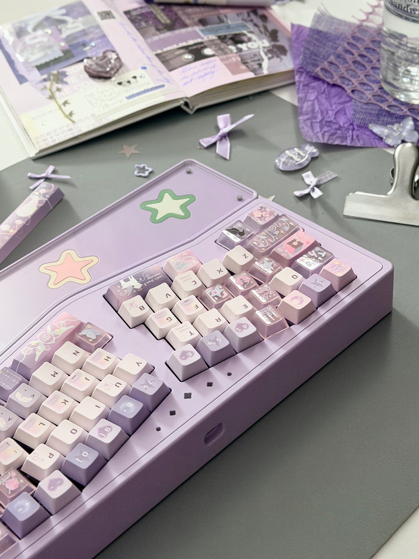 ONLY 1 instock Prebuilt StarAlice Aluminum Customized Mechanical Keyboard With Wrist rest
