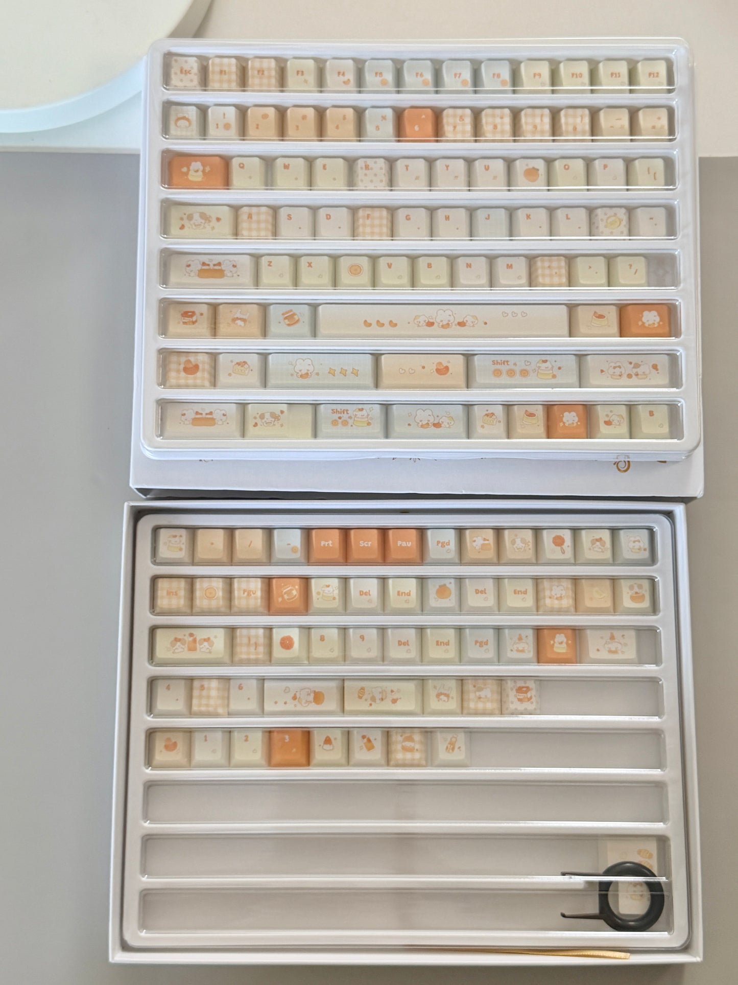 #0302 Orange Summer Dango Keycap Set | Cute Japanese-Inspired Pastel Food Keycaps
