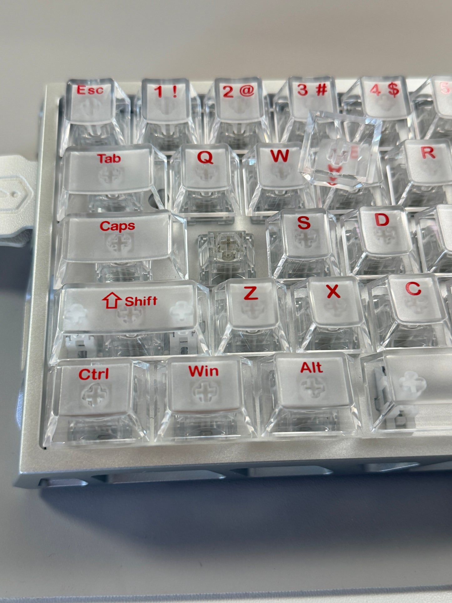 Unboxing Clearance ONLY 1 InstockI ROK Hollow Aluminum Silver MG63 Magnetic Gaming Mechanical Keyboard