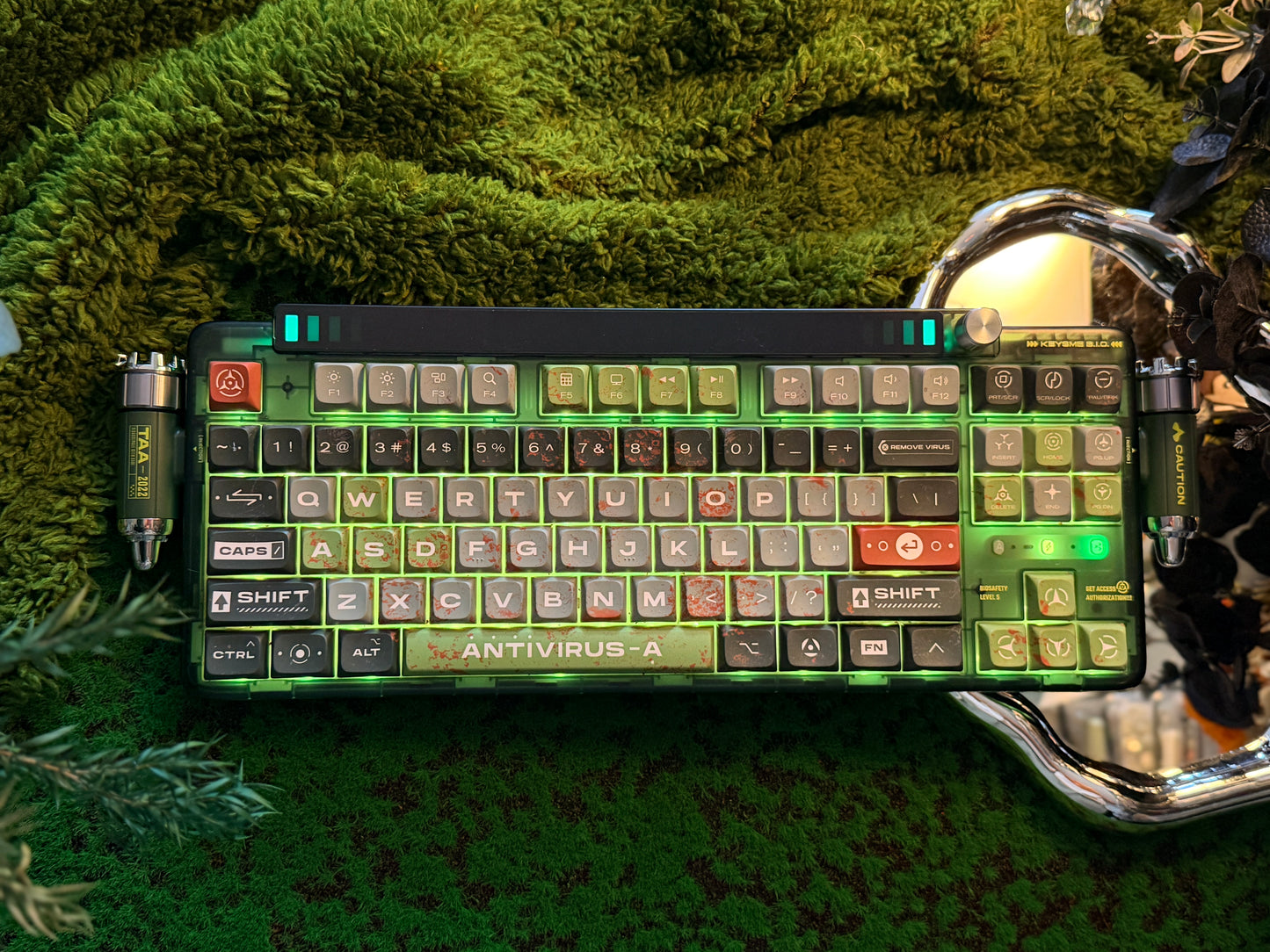 Unboxing Sample For Sale ONLY 1 Instock Keysme Lunar 01 Green Mechanical Keyboard- Ghost Ship