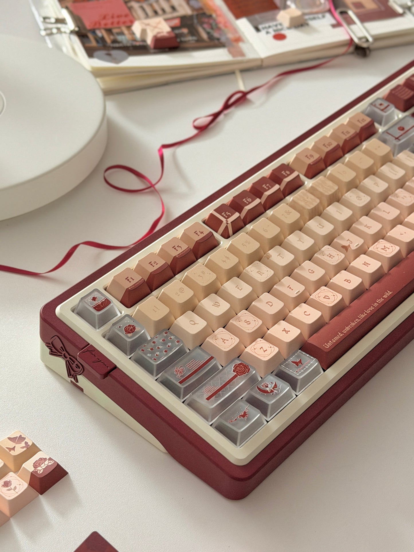 ONLY 1 Instock Red Velvet Gift80 Prebuilt Aluminum Custom Mechanical Keyboard