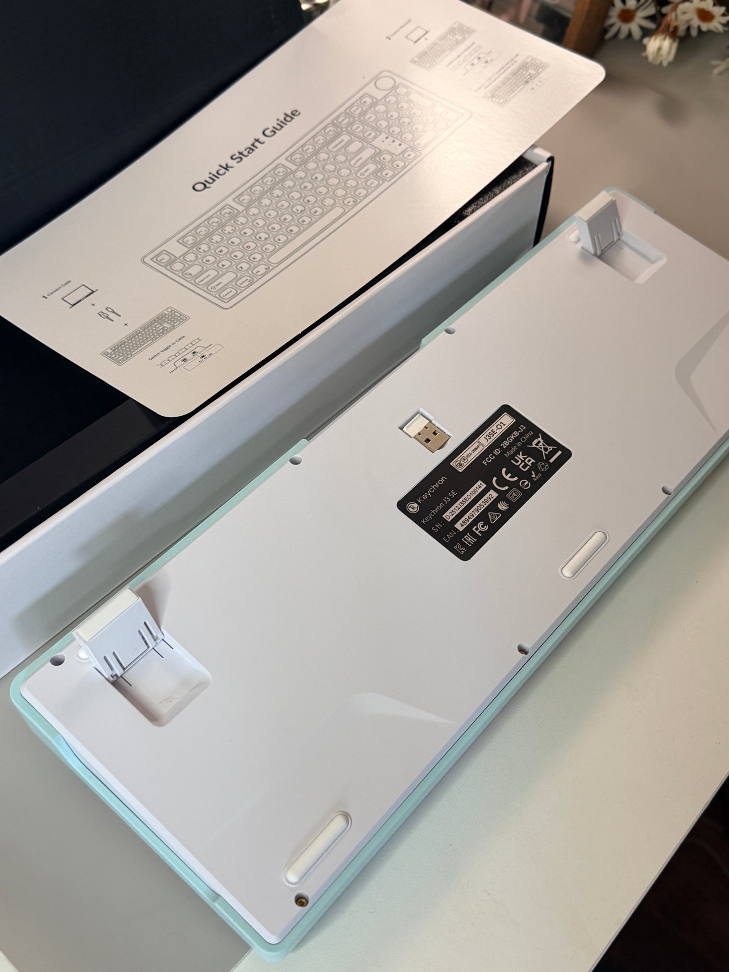 Sample For Sale ONLY 1 Instock Keychron J3SE Pink Green Wireless Custom Mechanical Keyboard