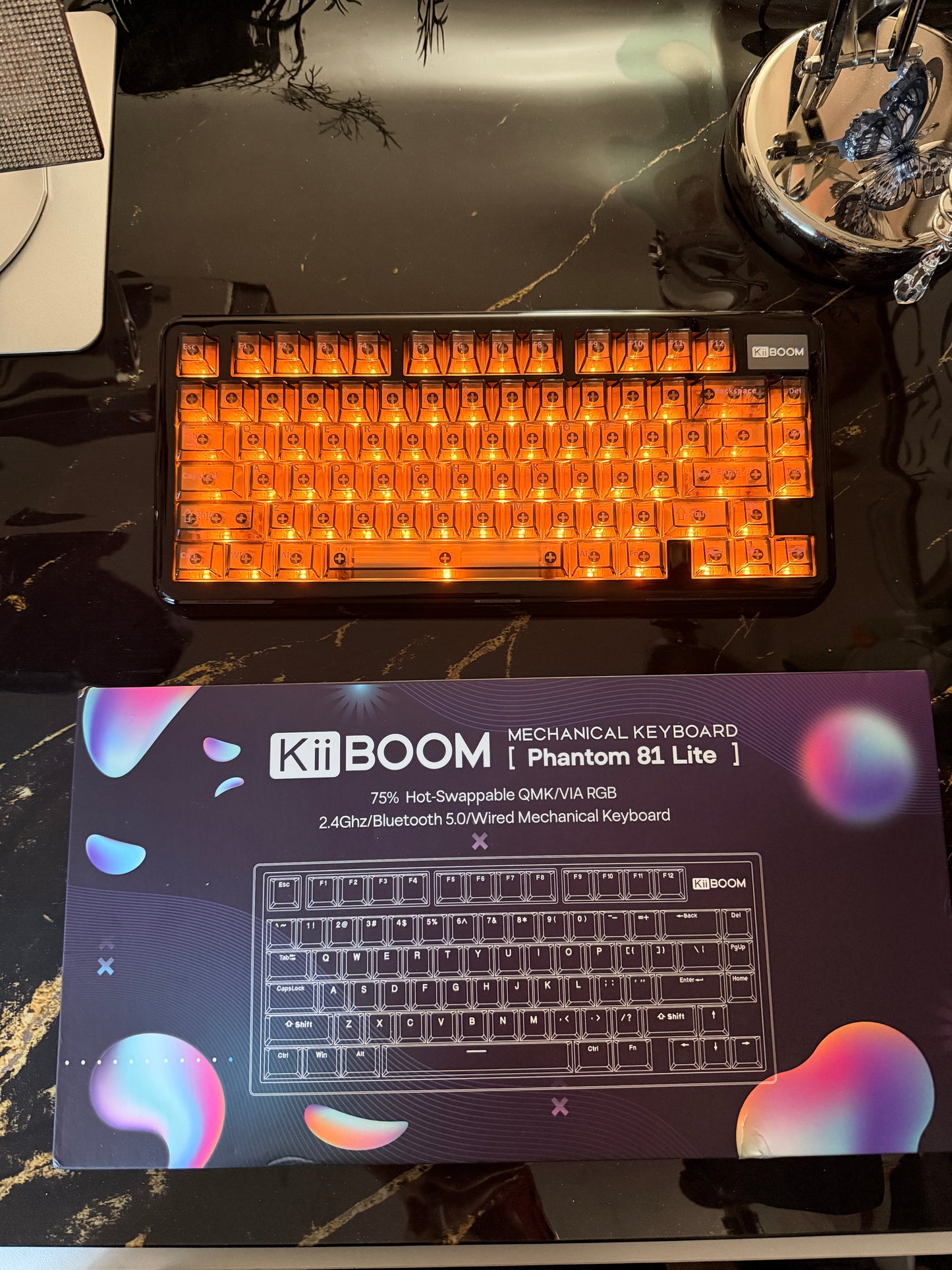 Unboxing Sample For Sales ONLY 1 Instock KiiBOOM Phantom81 Lite BLACK（not including shooting decorations）