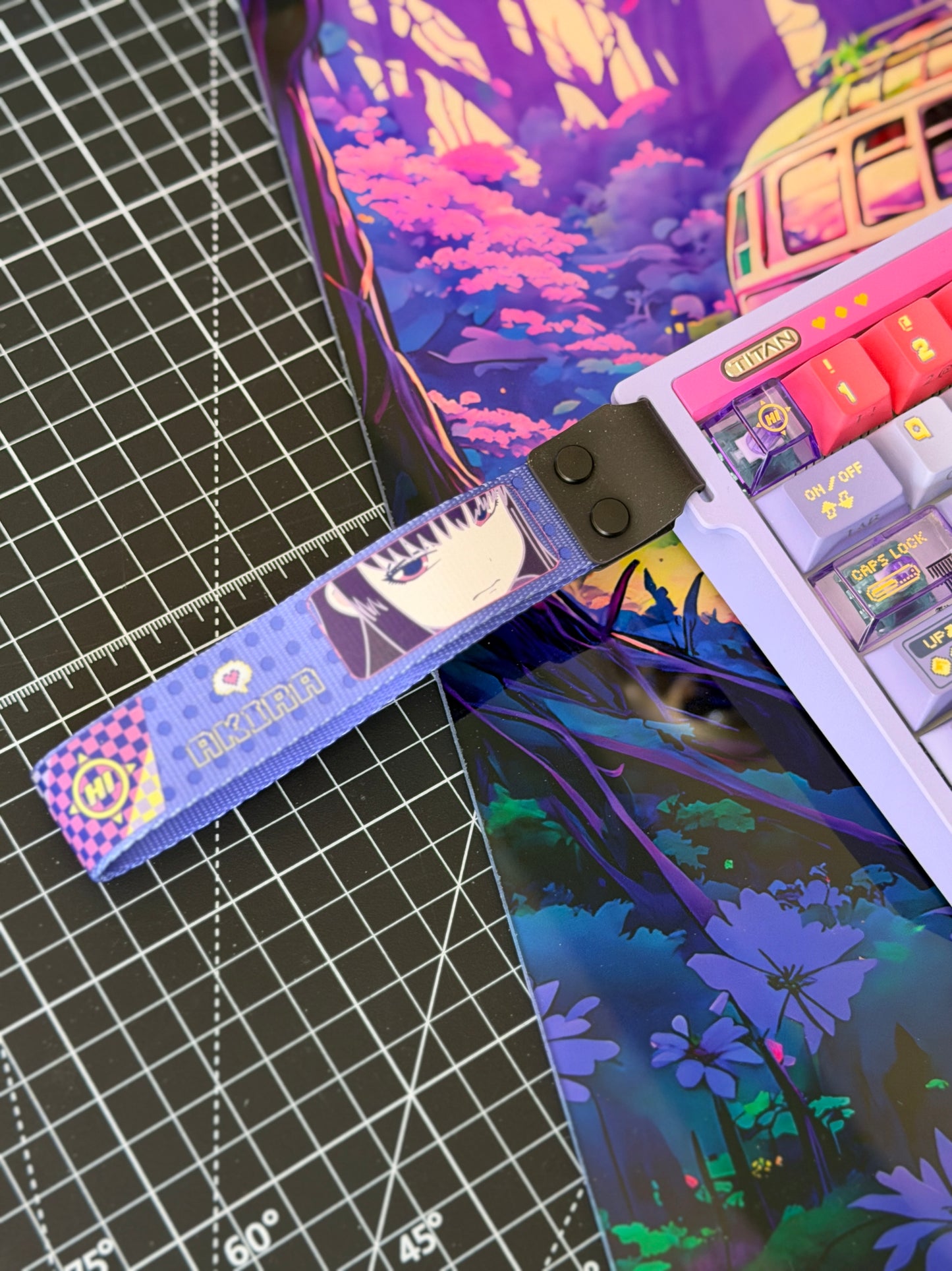 Unboxing Clearance TITAN68HE Purple Pink Magnetic Switch RGB Gaming Keyboard HI SCORE GIRL KEYCAPS