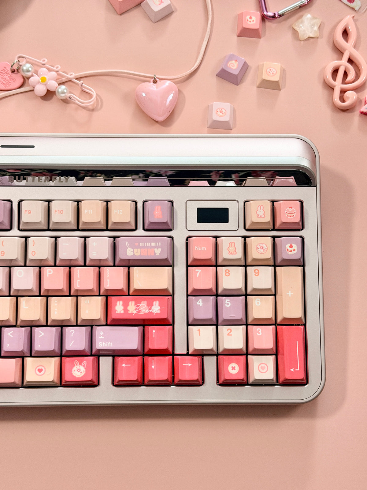 ONLY 1 Instock Prebuilt Targa98 Anordized Pink Aluminum Custom Mechanical Keyboard