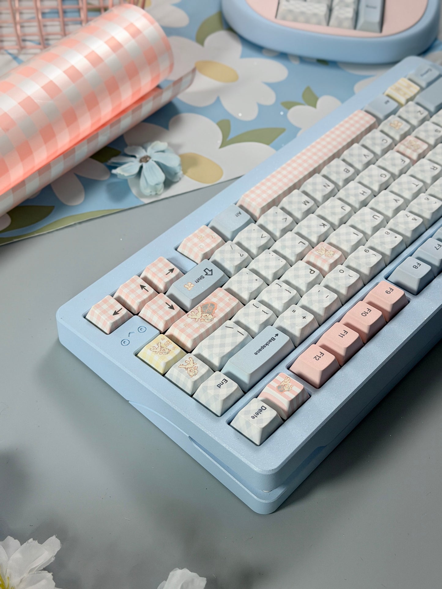 ONLY 1 instock My Prebuilt Aluminum Customized Mechanical Keyboard Tutor75 + Cat Number Pad