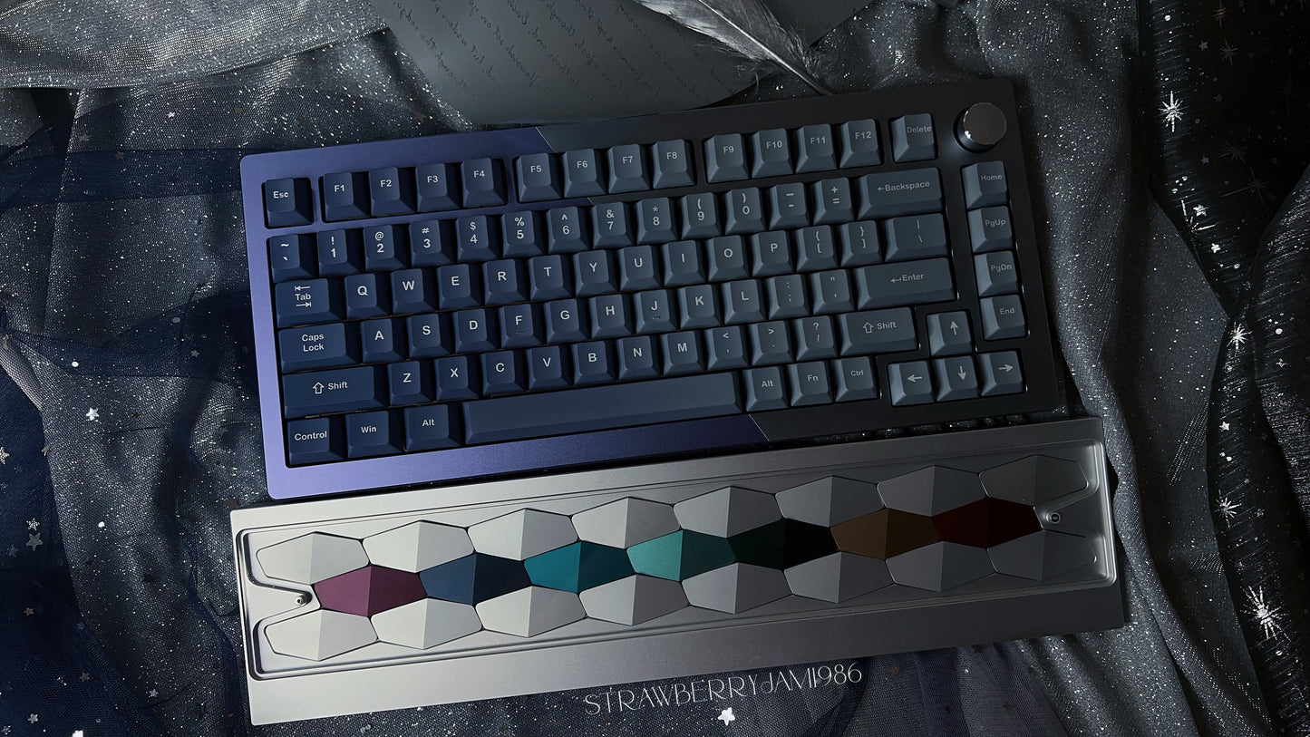 Unboxing For SALEs KiiBOOM LOOP75
Hotswappable Aluminum Gasket Mechanical Keyboard Silver Blue（not including the Wristrest）