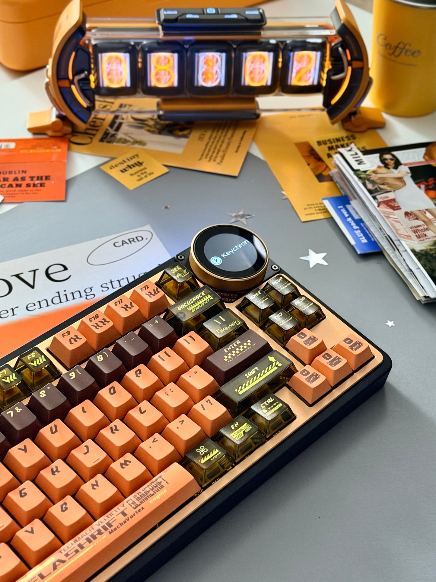 Unboxing Clearance ONLY 1 Instock Keychron Z1 Max Aluminum Mechanical Keyboard Wireless, RGB Backlit & Screen Knob
