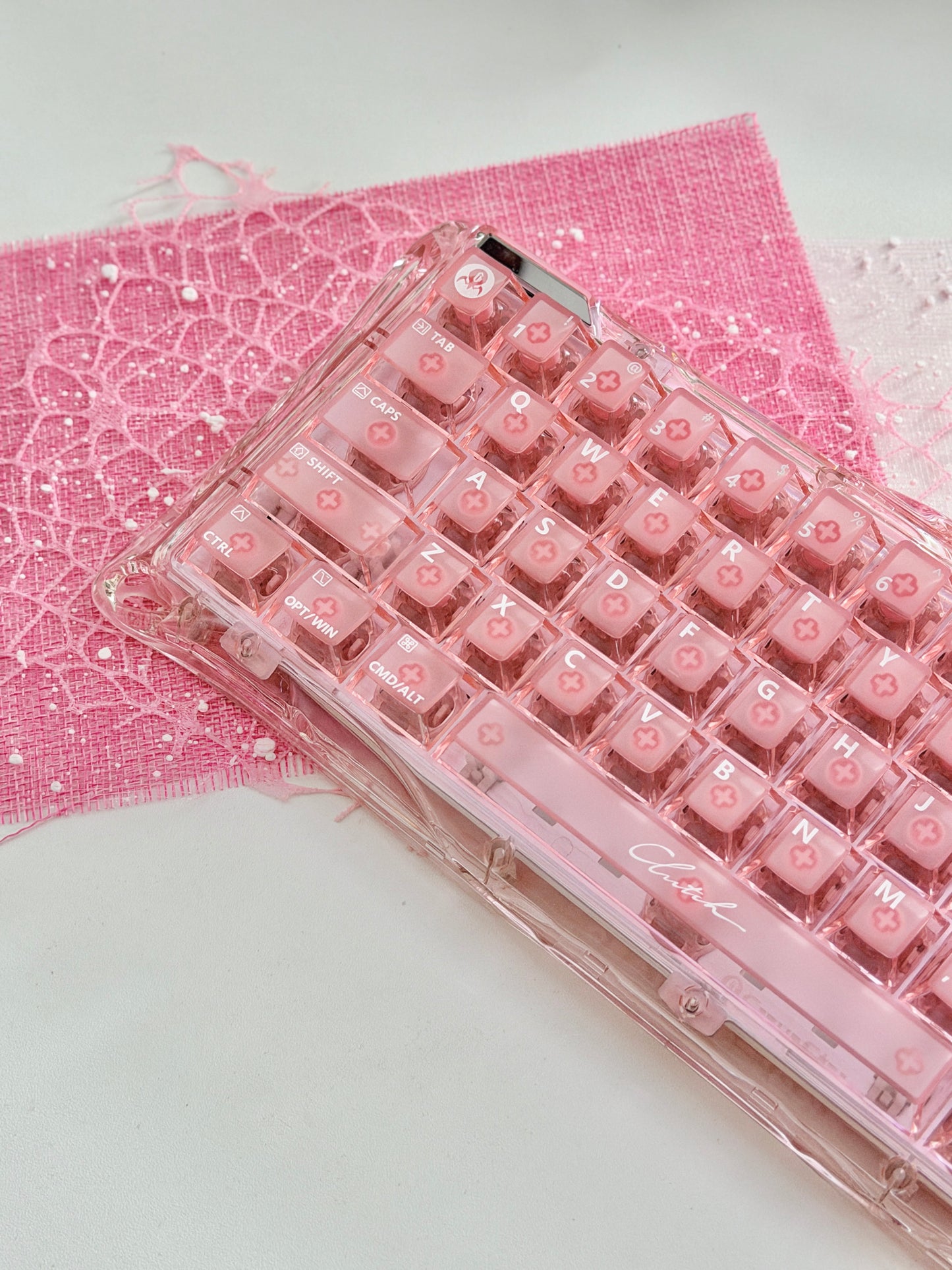 Unboxing Clearance ONLY 1 Instock GravaStar Mercury V60 Crystal Rose Magnetic Gaming Keyboard