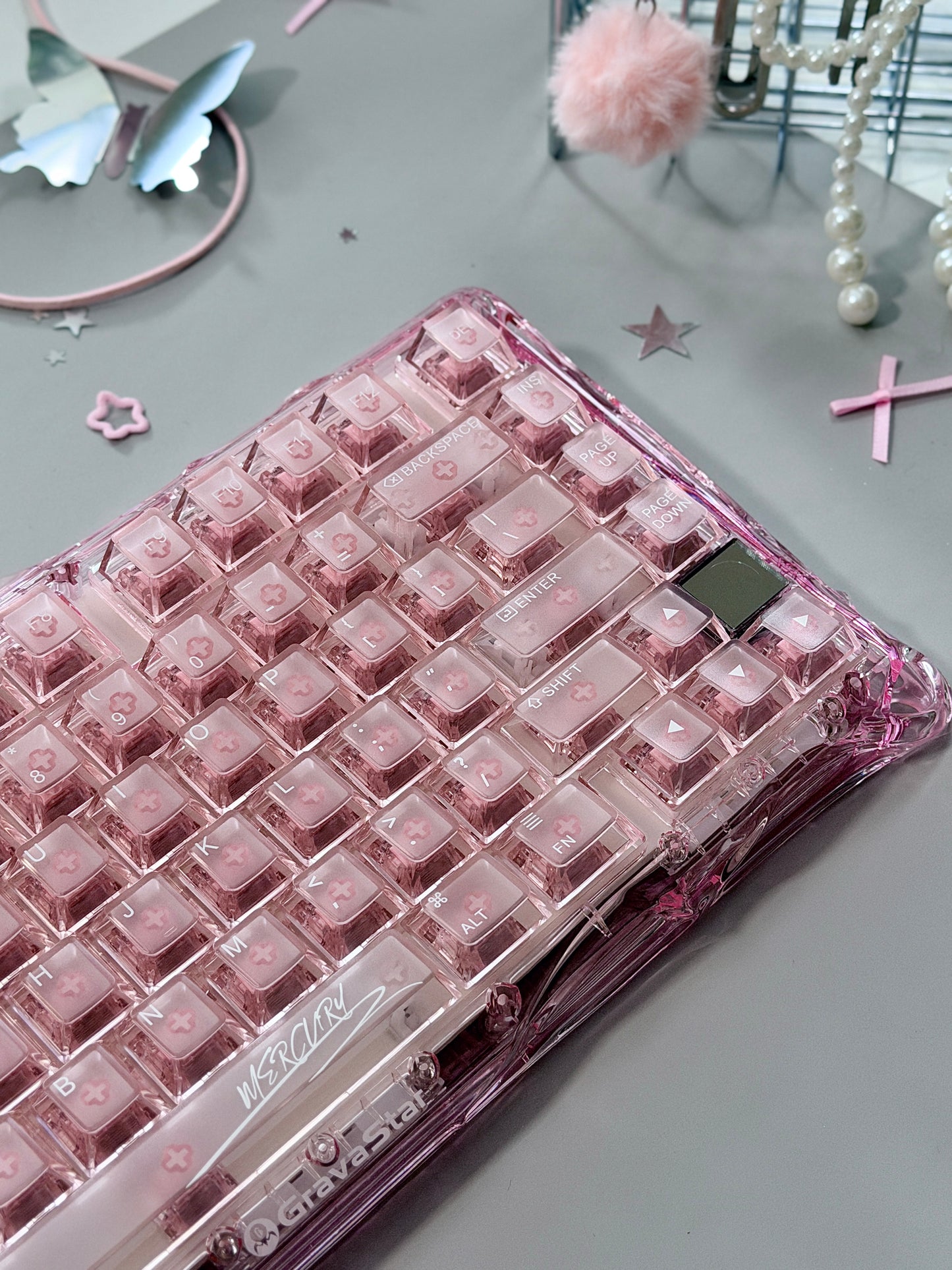 ONLY 1 Unboxing For Clearance Mercury K1 Lite - Crystal RoseMechanical Keyboard