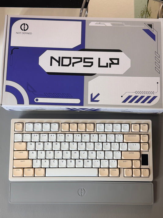 Unboxing Clearance ONLY 1 Instock Chilkey ND75 LP Wireless Gaming Keyboard with LCD Screen Silver Beige