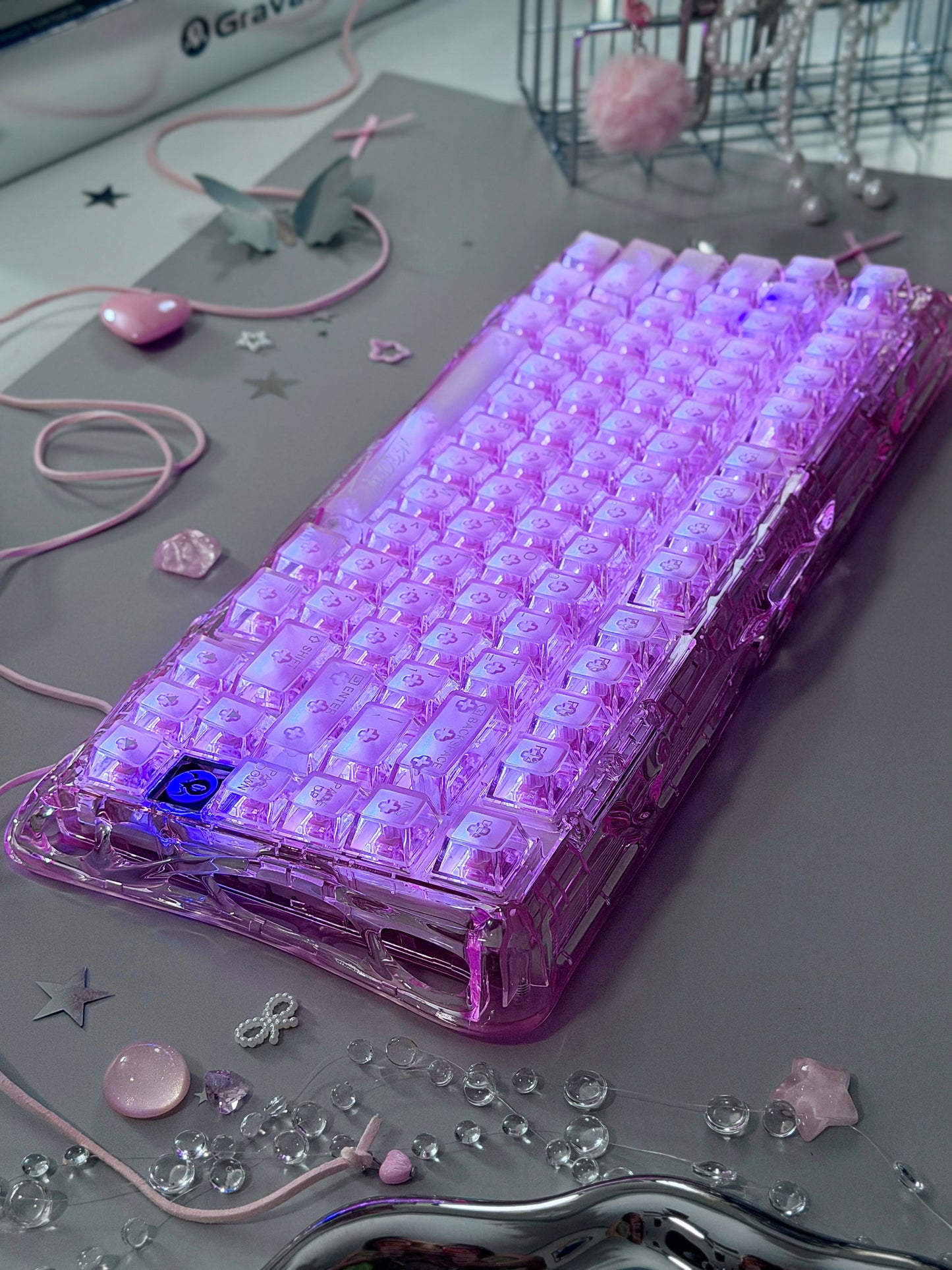 ONLY 1 Unboxing For Clearance Mercury K1 Lite - Crystal RoseMechanical Keyboard