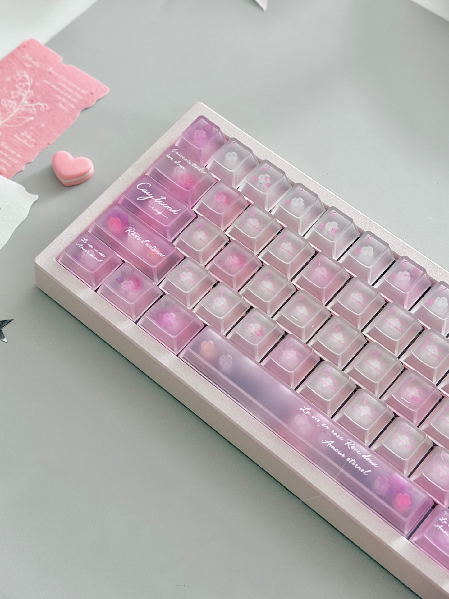 ONLY 1 Instock Prebuilt Aluminum Custom Mechanical Keyboard Meletrix ZOOM65V3 Pink Set