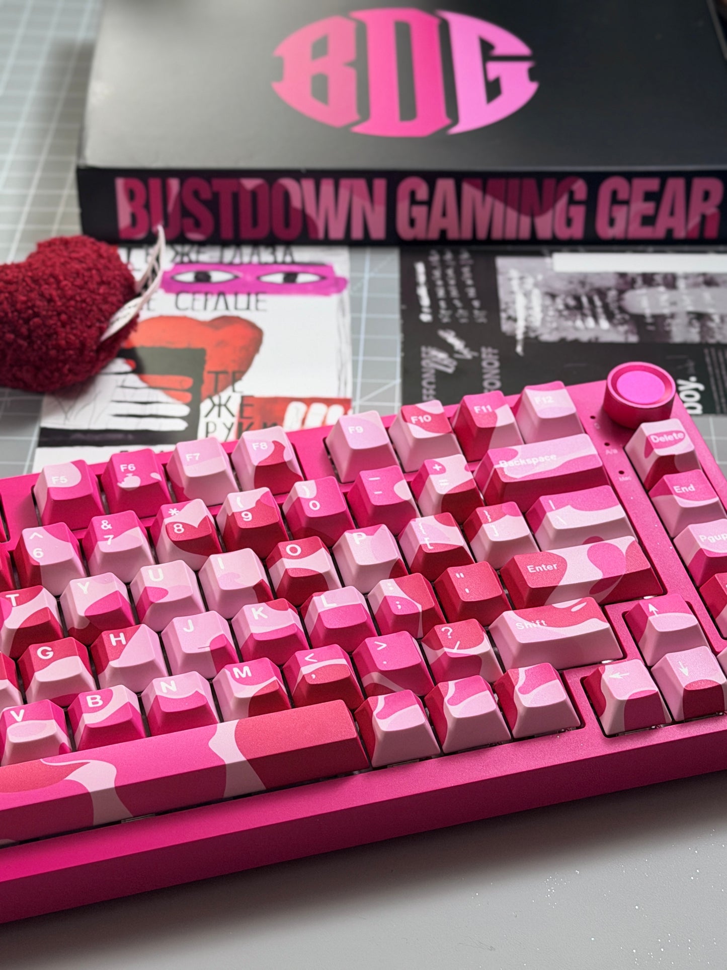 Unboxing Clearance ONLY 1 Instock YUNZII RT75 PRO Magnetic Switch Wireless Gaming Keyboard + Pink Camo Keycaps