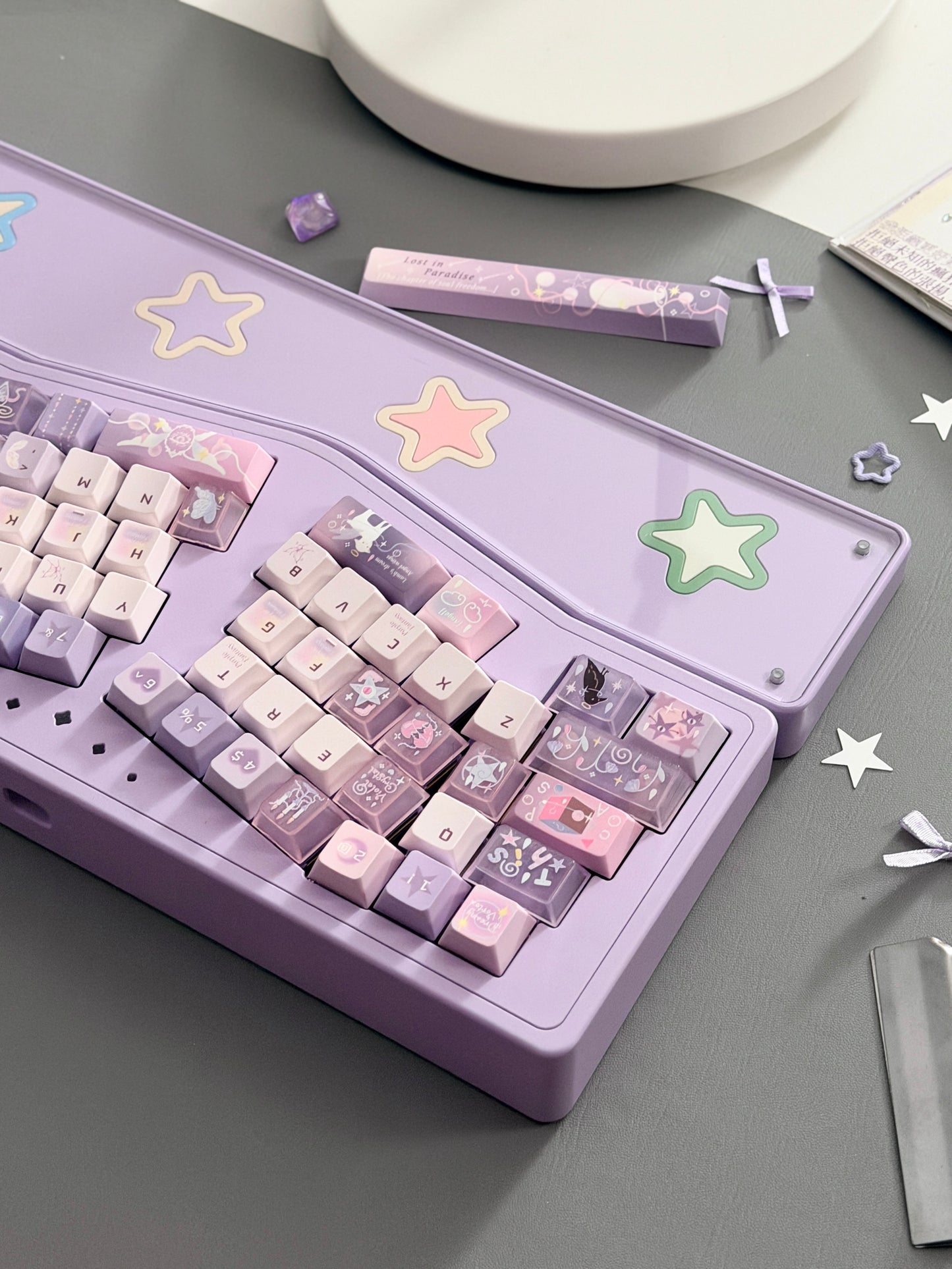 ONLY 1 instock Prebuilt StarAlice Aluminum Customized Mechanical Keyboard With Wrist rest
