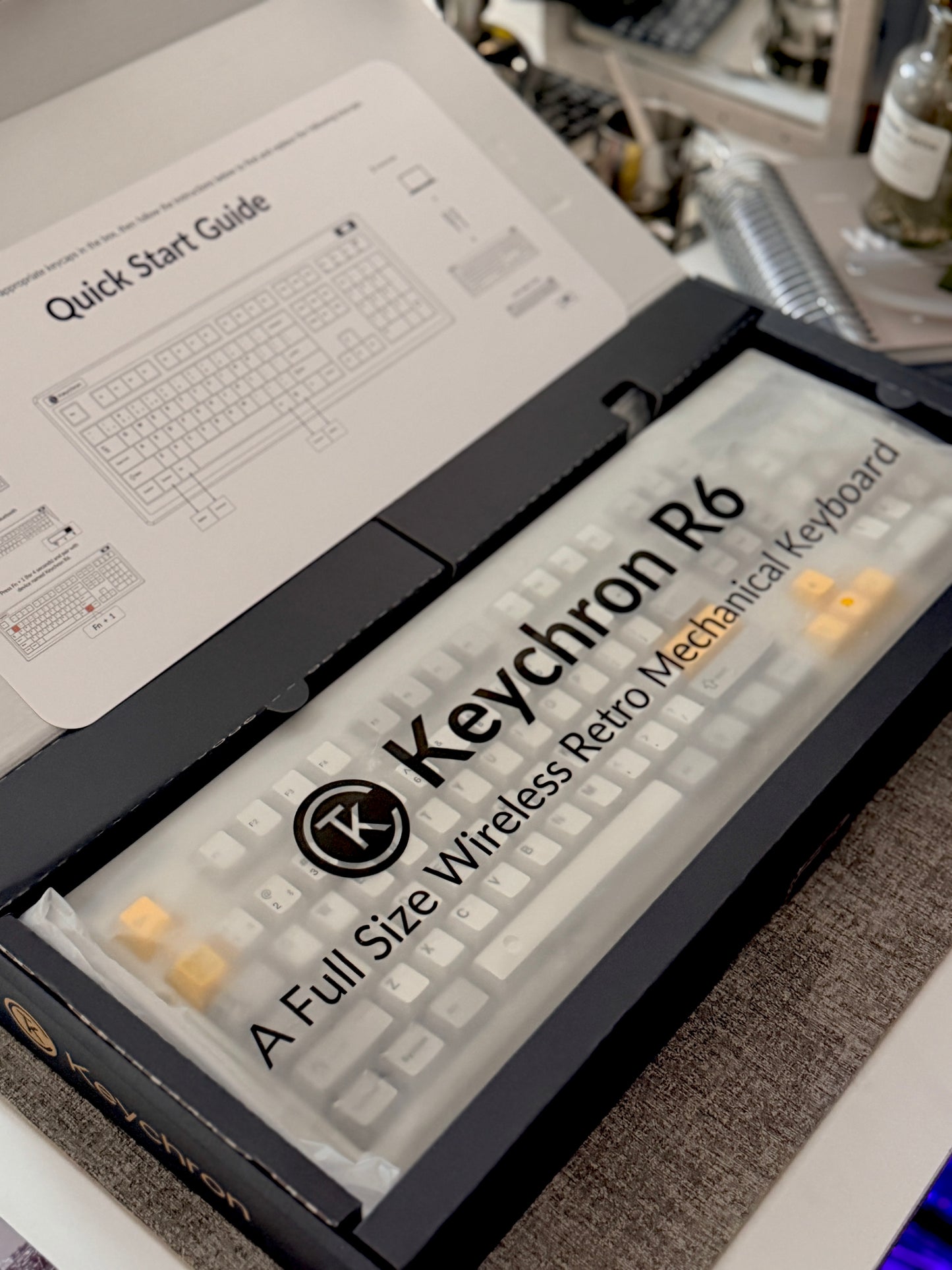 Unboxing Clearance ONLY 1 Instock Keychron R6 QMK Wireless Mechanical Keyboard