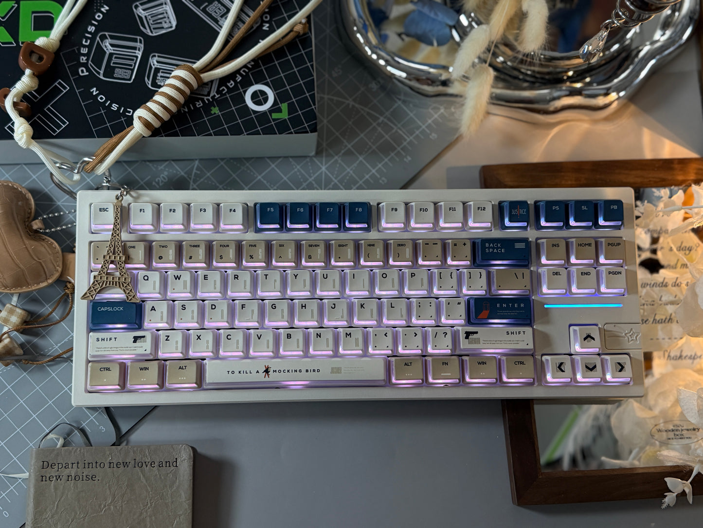 Unboxing For Sales EPOMAKER x Feker Galaxy80 Wireless Mechanical Keyboard➕0248 custom Keycap full set