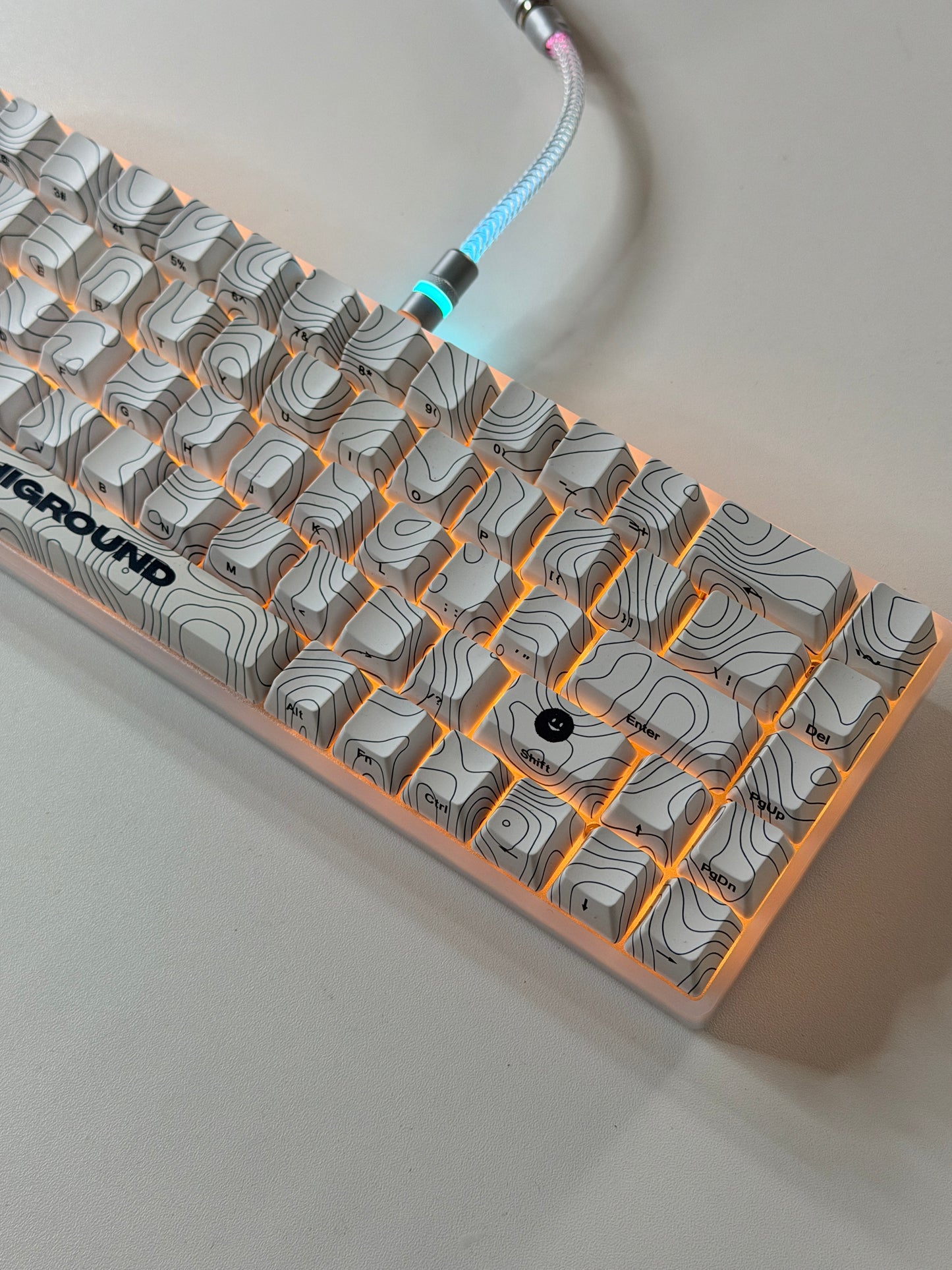 Unboxing Clearance Higround Wired Gaming Keyboard HG68 Mechanical Keyboard SNOWSTONE