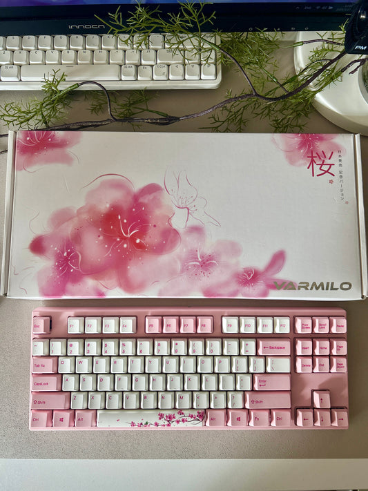 Unboxing For SALEs Varmilo VA87M Sakura Pink LED TKL Mechanical Keyboard