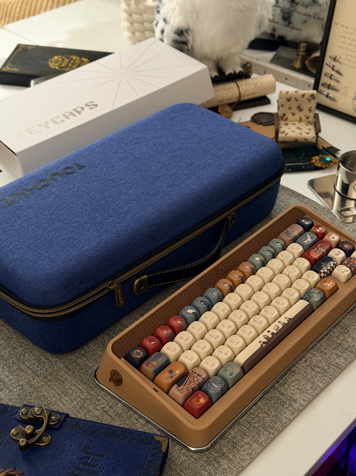 ONLY 1 Instock Olleh65 Prebuilt Aluminum Custom Mechanical Keyboard Brown Set
