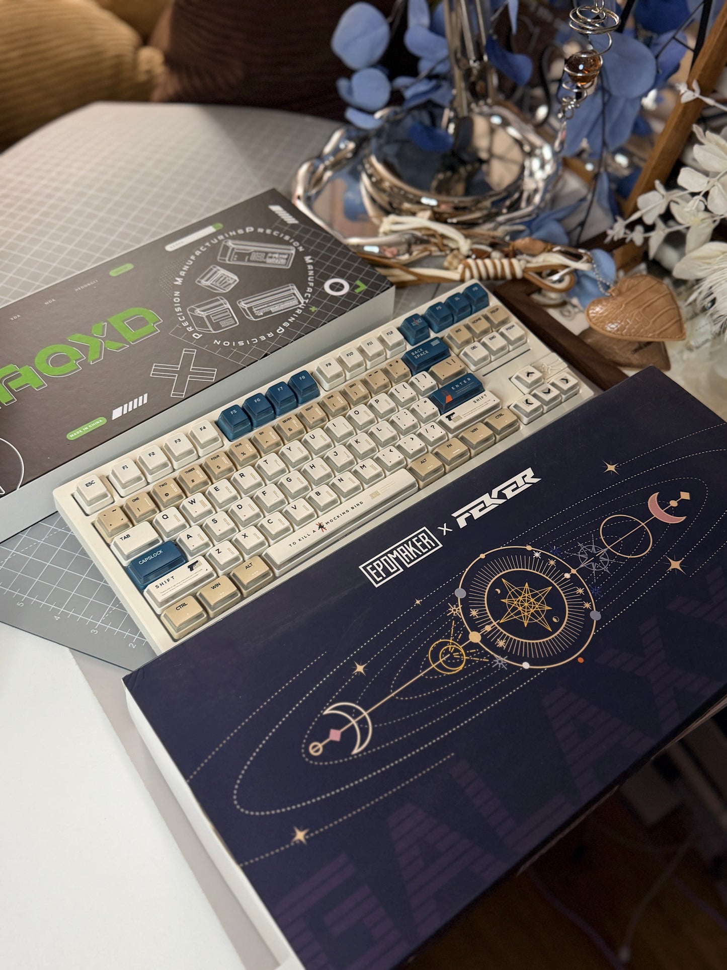 Unboxing For Sales EPOMAKER x Feker Galaxy80 Wireless Mechanical Keyboard➕0248 custom Keycap full set