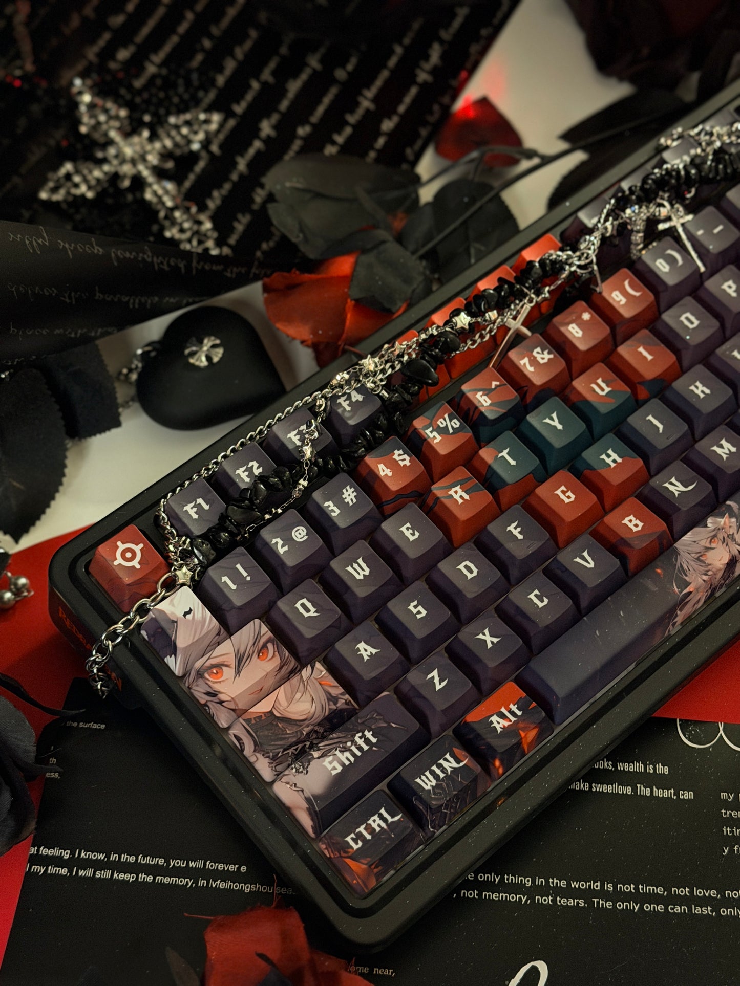 Unboxing For Sales ARTEMIS K719 PRO Anime RGB Gaming Mechanical Keyboard(not including shooting decoration)