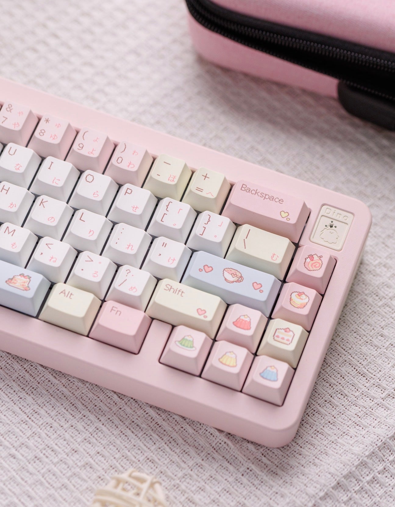 #0233 Pixel Cake Pastel Pink Keycap Set（not including keyboard）